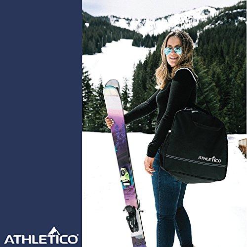 Athletico Padded Two Piece Ski and Boot Bag Combo Set - Waterproof Travel Gear for Skiing & Snowboarding - Perfect for Air Travel & Mountain Resorts