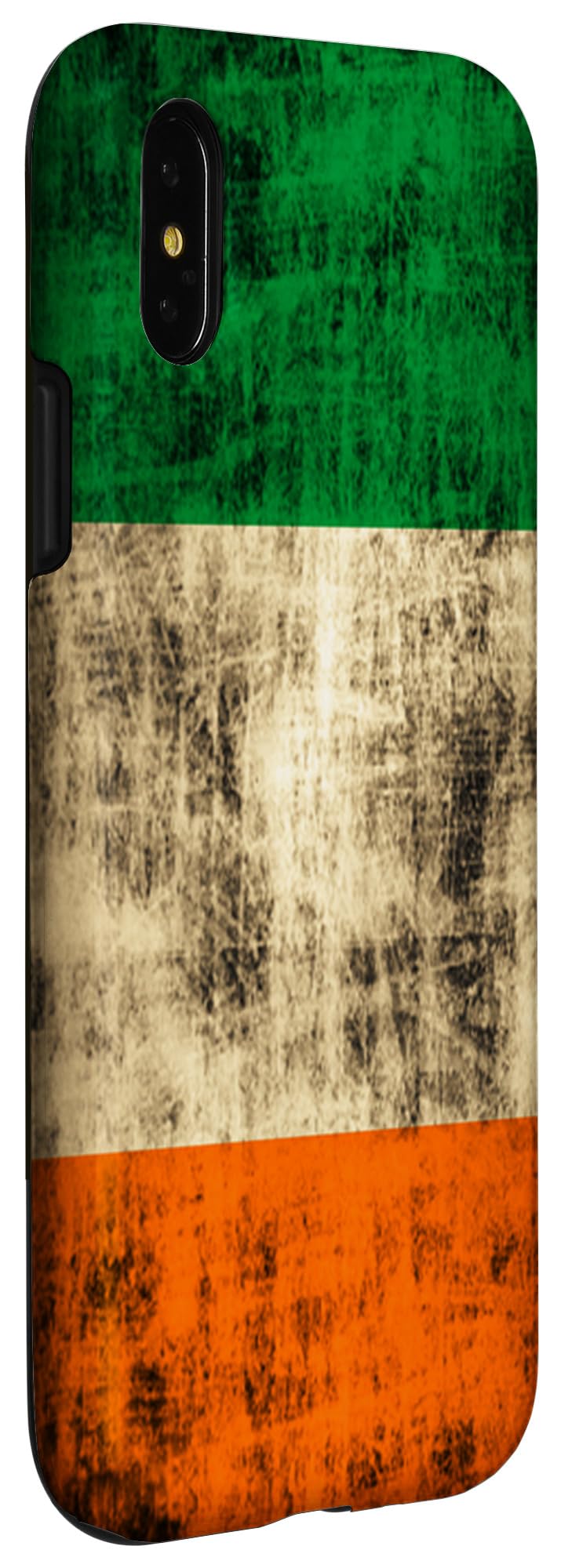 Vintage Grunge Ireland Flag iPhone X/XS Case - Irish St. Patrick's Day Protective Phone Cover for Travel, Parties & Celtic Pride