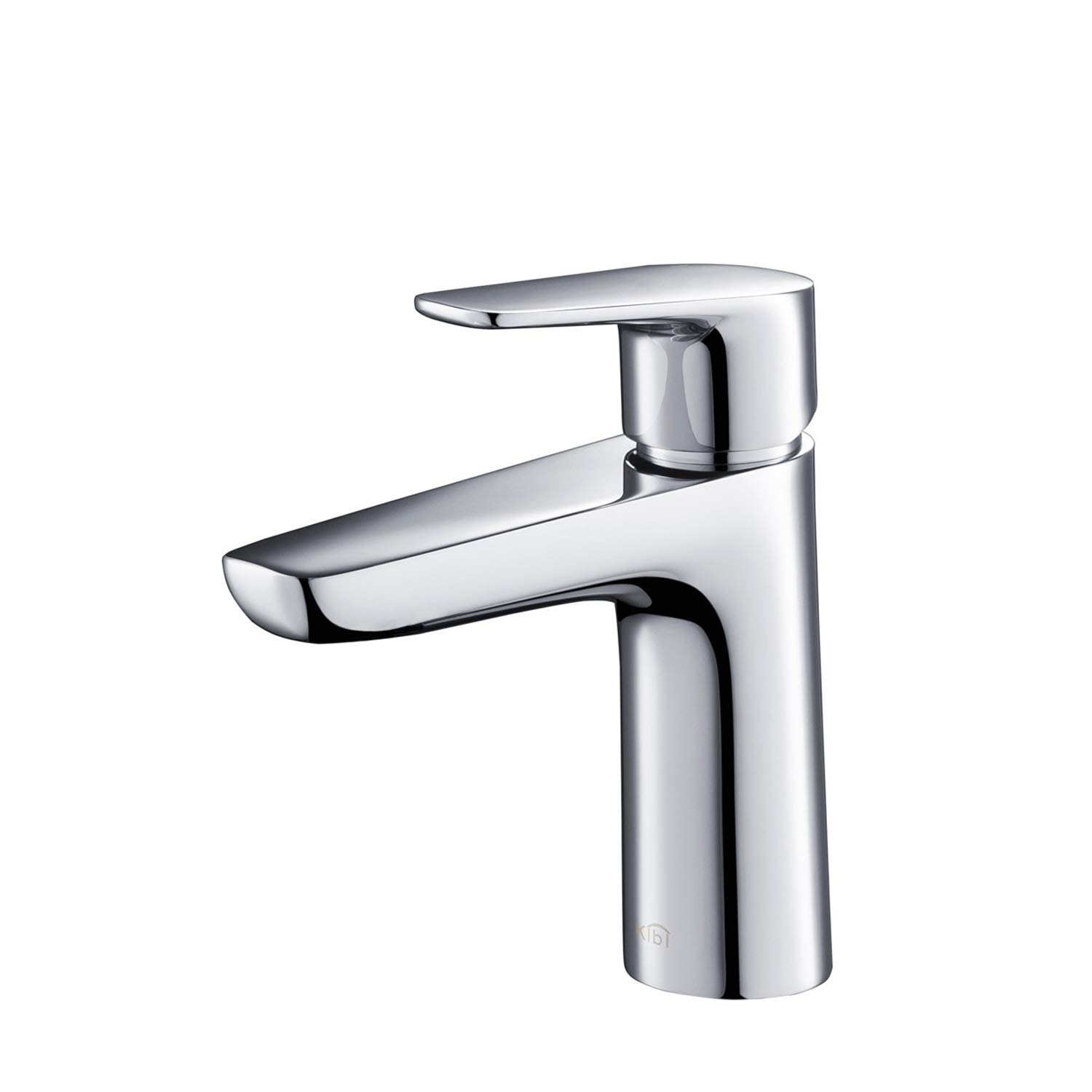 KIBI Harmony Brass Single Handle Bathroom Vanity Sink Faucet - Chrome Lavatory Faucet with Flexible Water Hose for Modern Bathroom & Powder Room Renovation