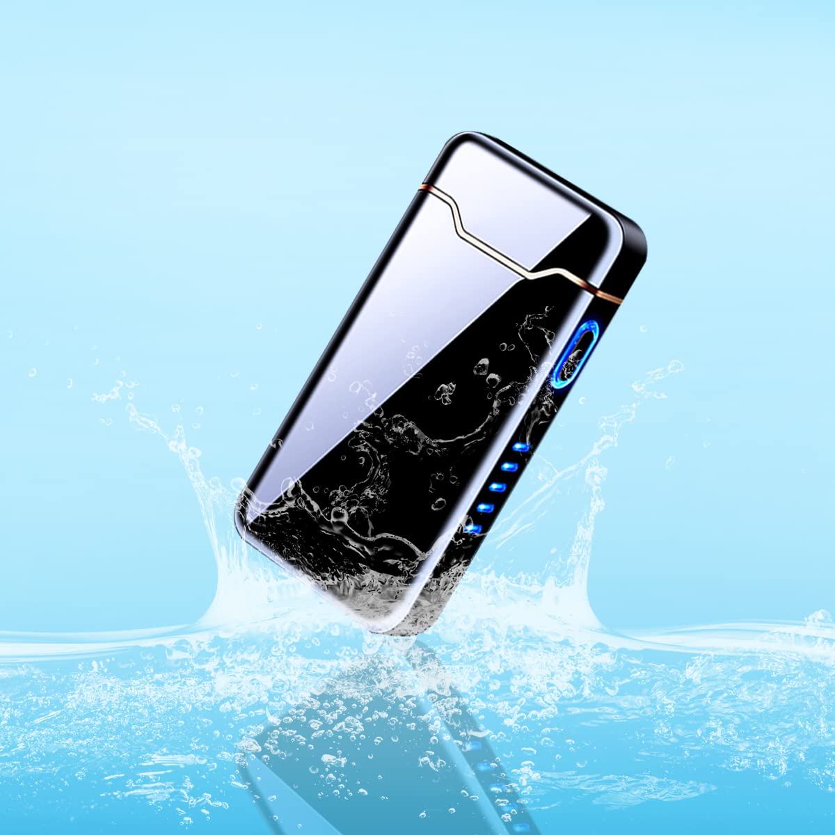 COZYLIFE USB Rechargeable Electric Arc Lighter - Windproof, High Power Flame, Touch Sensor Ignition - Perfect Gift for Men, Boyfriend, Father (Black) | Great for Camping, Hiking, Outdoor Adventures & Everyday Use