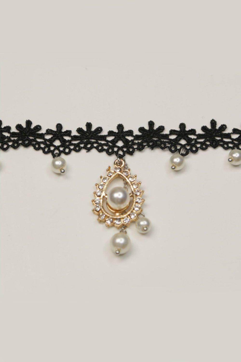 Elegant Crystal Lace & Alloy Necklace CX0045 - Perfect for Weddings, Parties & Special Occasions