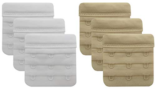 Bra Extender 3 Hook White/Beige