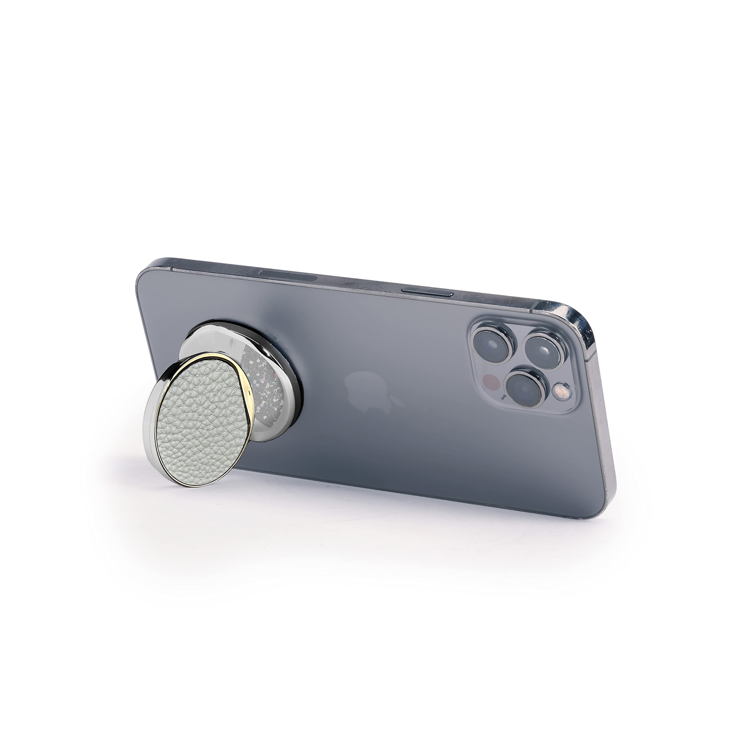 HANDL New York: White - Handl O Elements Collection - Phone Grip and Stand for Smartphone - Perfect for Home, Office, and Travel Use