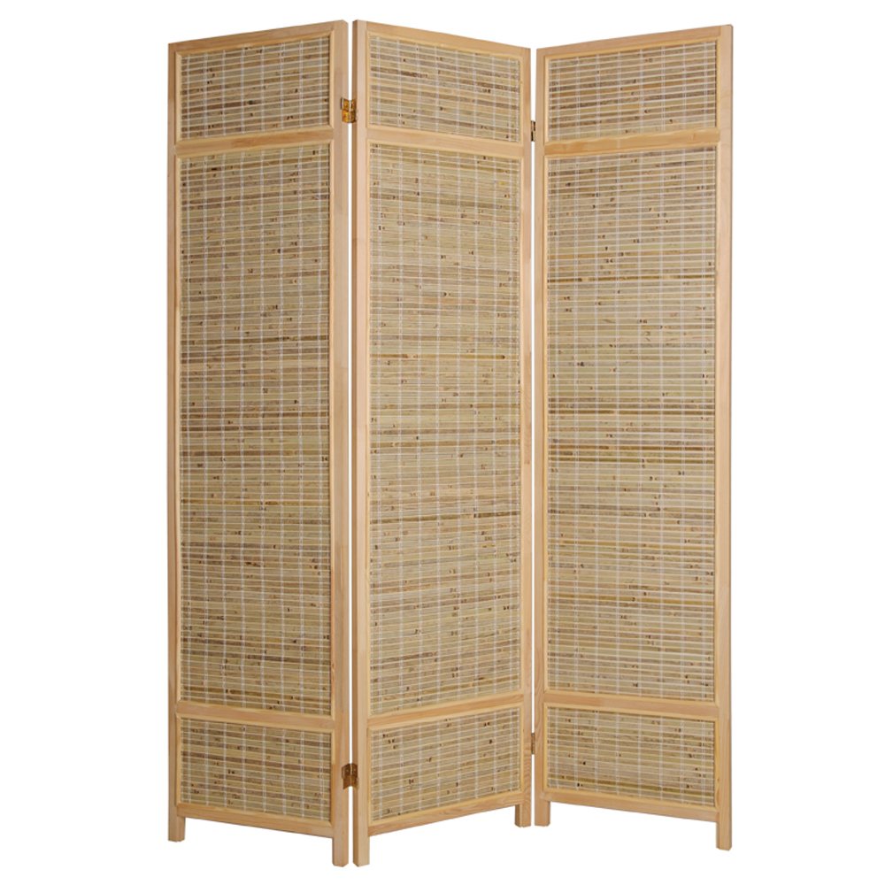 Tropical Palm Leaf Room Divider - 6ft Folding Privacy Screen with Natural Design for Home, Office, or Outdoor Use - Perfect for Patio, Wedding, and Event Decor
