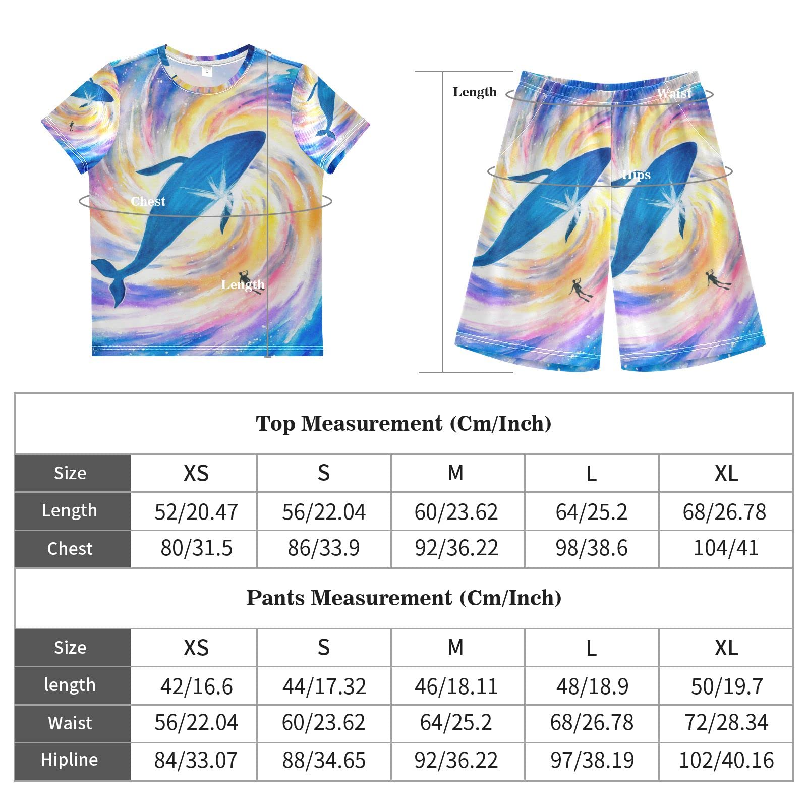 Whale Watercolor Print Boys Summer Outfits - Cute Shorts & Top Playwear Set for Toddlers & Kids (Pink) | Beach, Park & Playdate Clothes