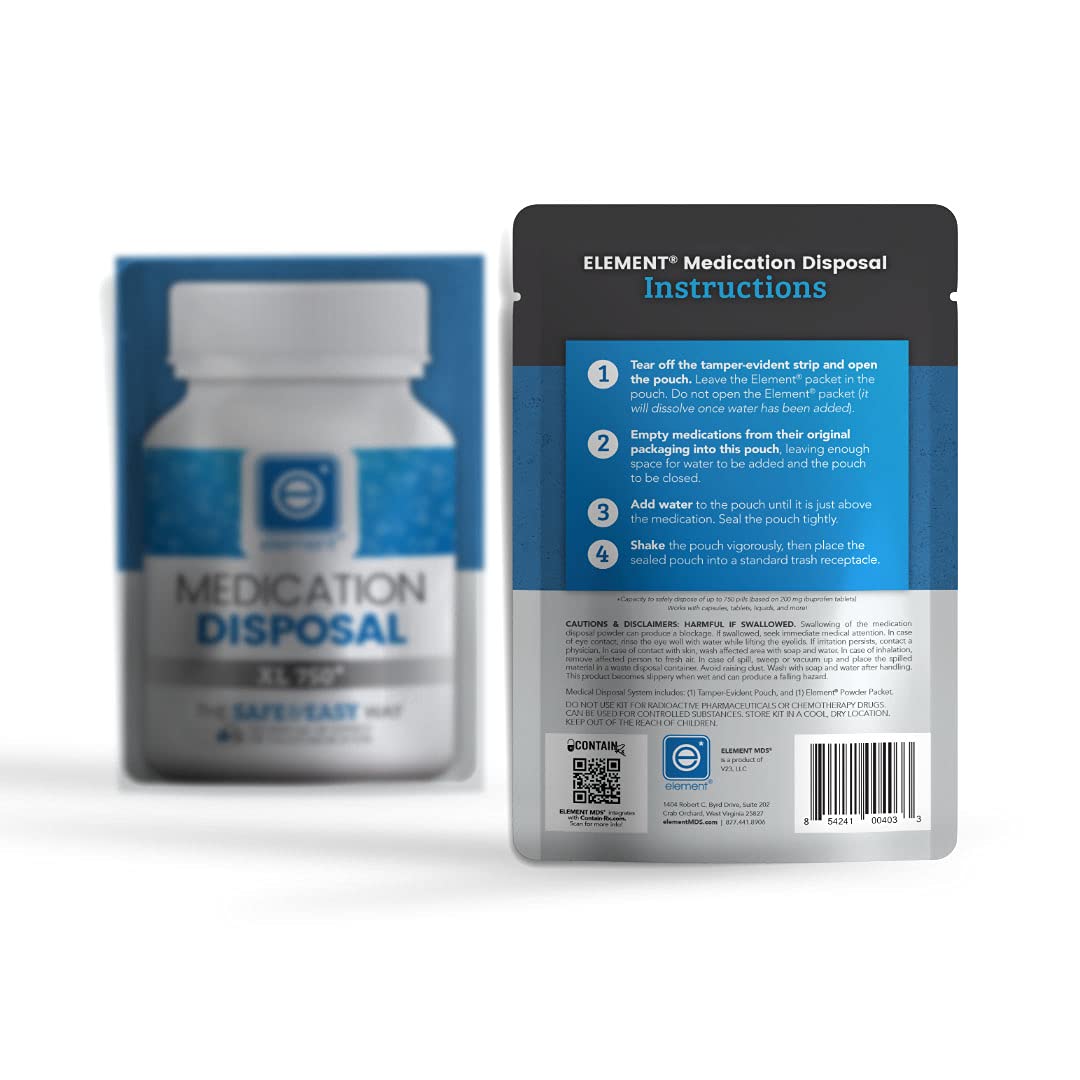 XL 750 Medication Disposal System - Safe & Secure Drug Disposal for Home, Pharmacy & Healthcare Facilities | FDA-Compliant Solution