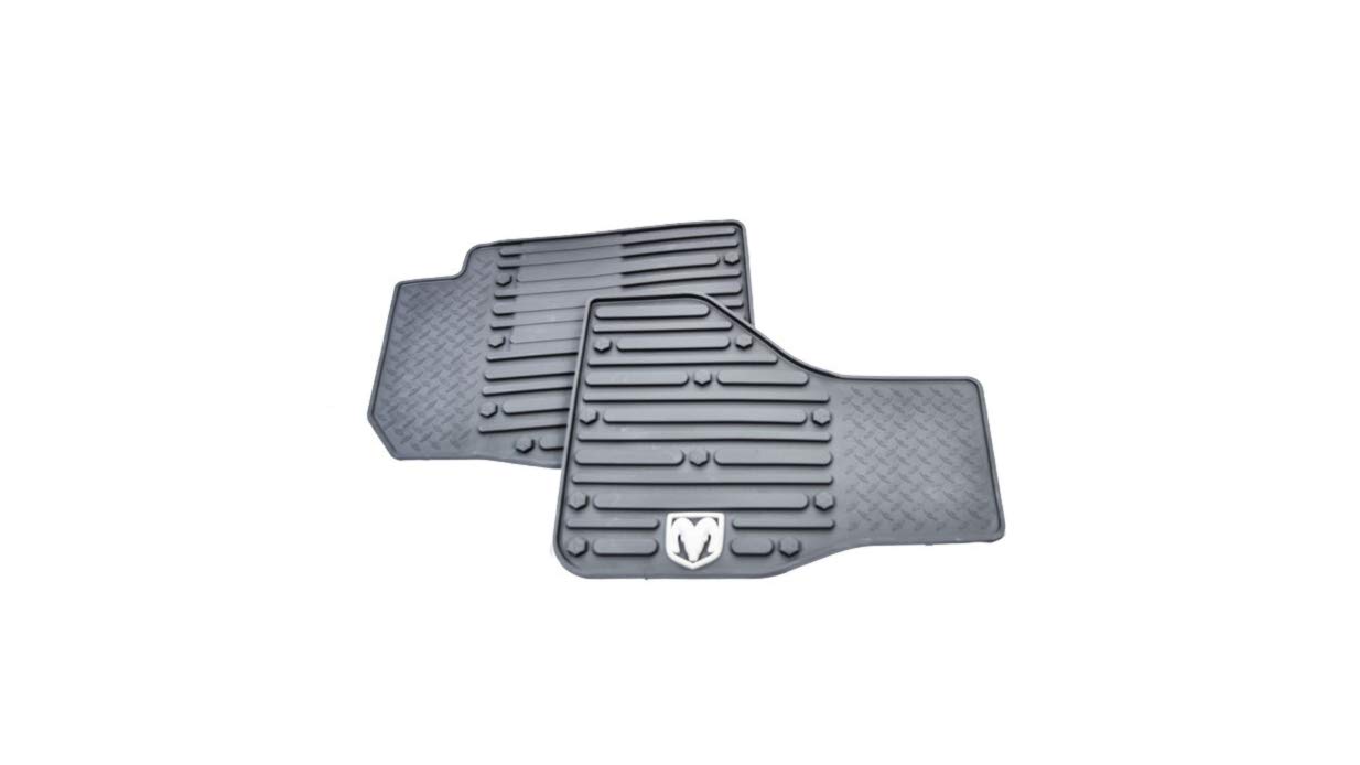 Mopar 82212387 All-Weather Floor Mats for Jeep Wrangler & Gladiator - Durable Car Floor Liners for Off-Road, Snow & Mud Protection - Perfect for Adventure & Daily Driving