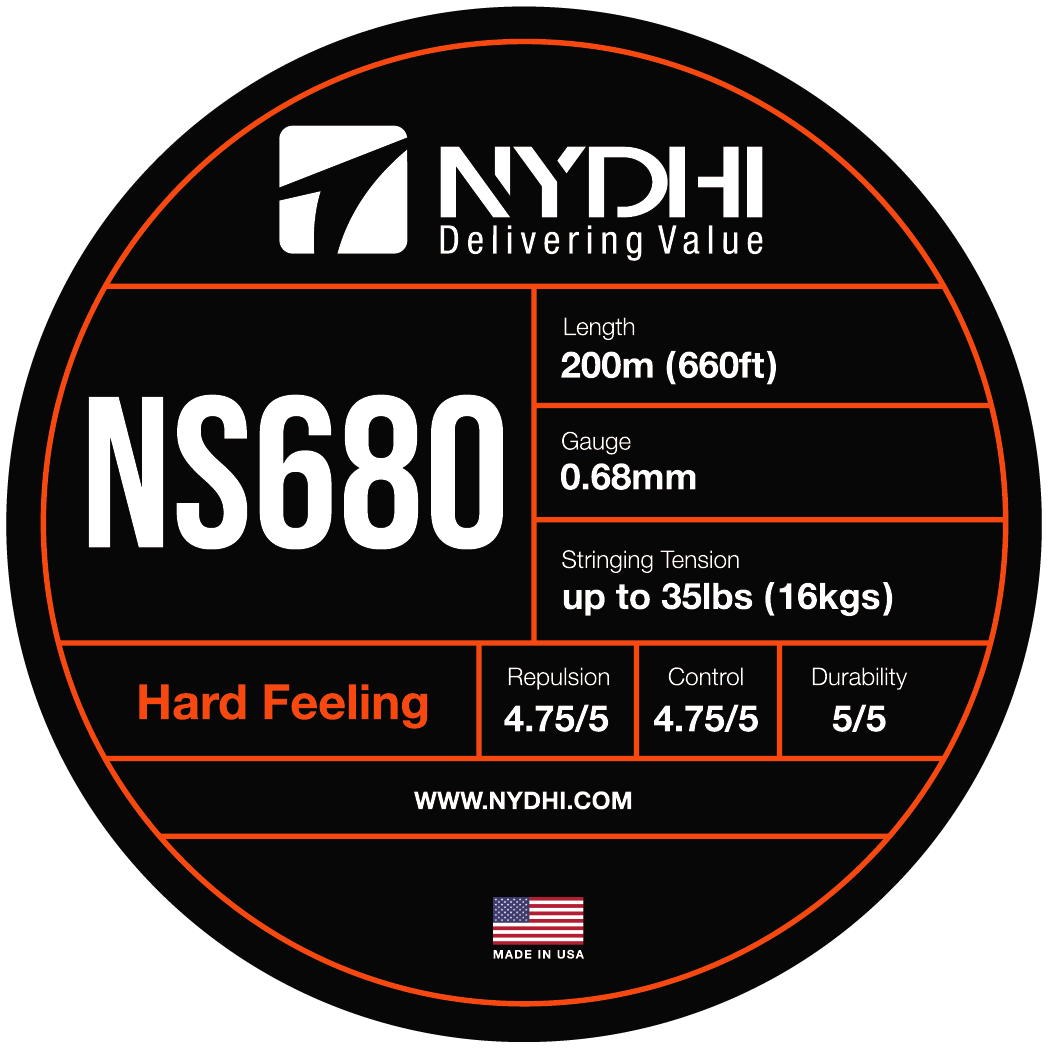 Premium Nydhi NS680 Badminton String Reel - High Repulsion & Durability (200m) for Professional Players | Perfect for Tournament Play & Training Sessions