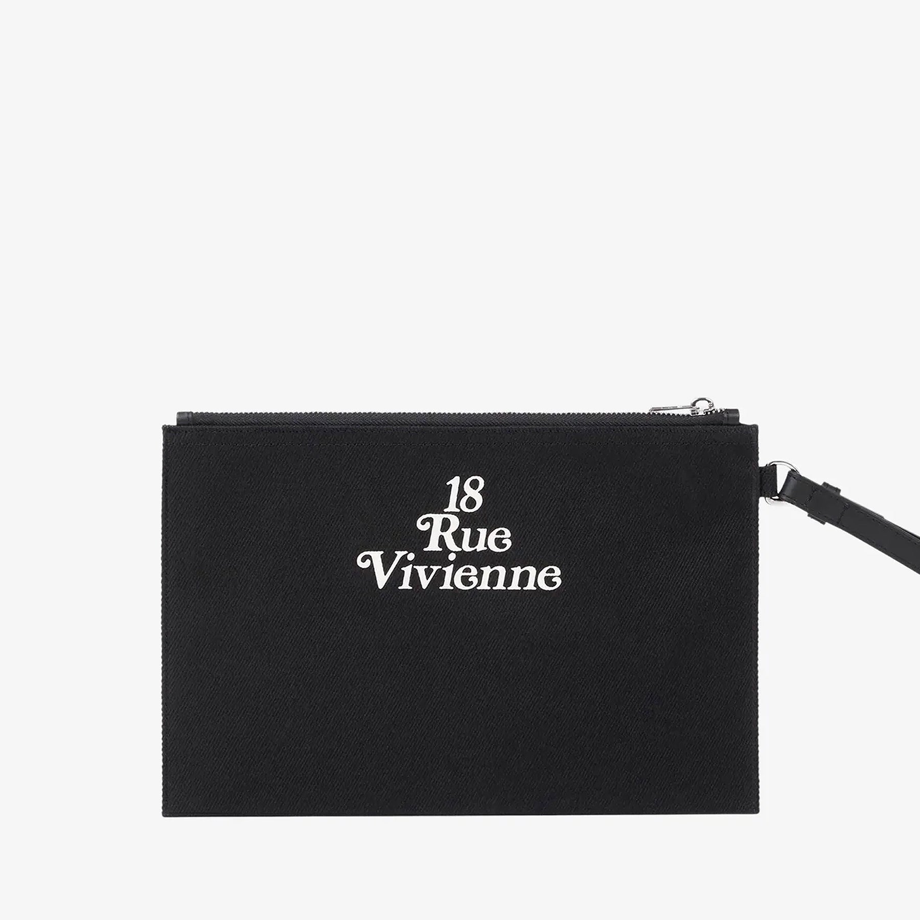 KENZO UTILITY Large Canvas Pouch Bag - Black Crossbody Shoulder Bag for Women | Fashionable Storage for Travel, Gym & Daily Essentials