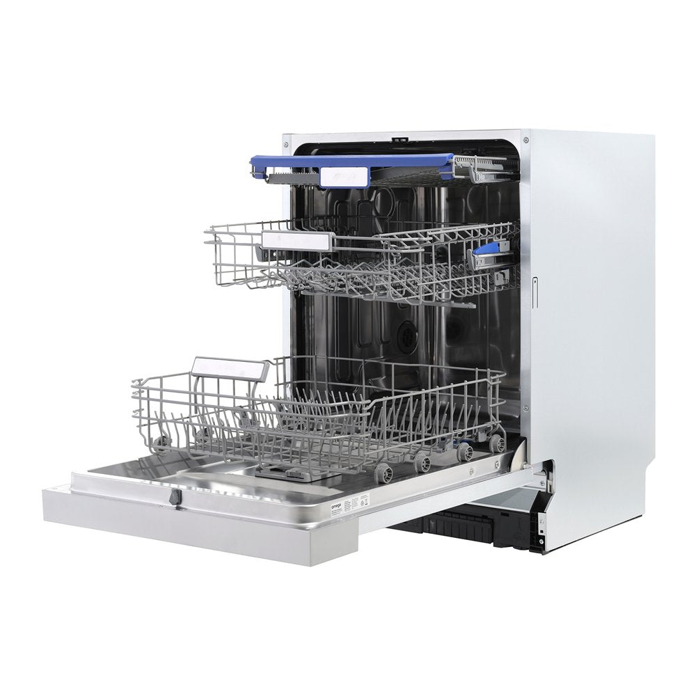 Omega 60cm Semi-Integrated Dishwasher ODWIS6015X - Energy Efficient, Quiet Operation for Modern Kitchens | Perfect for Small Families & Compact Spaces