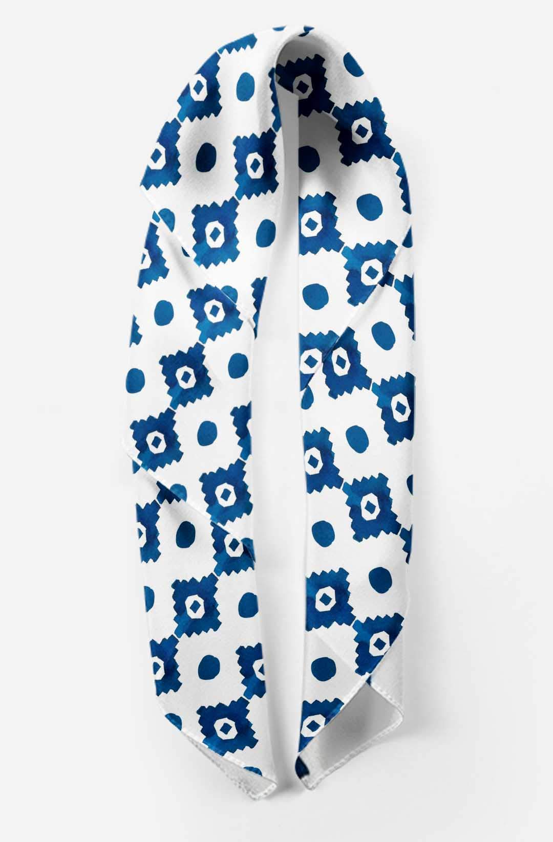Bimba Printed Pure Silk Scarf - Women's Fashion Hair Neck Head Bandana Wrap for Styling, Accessorizing & Special Occasions