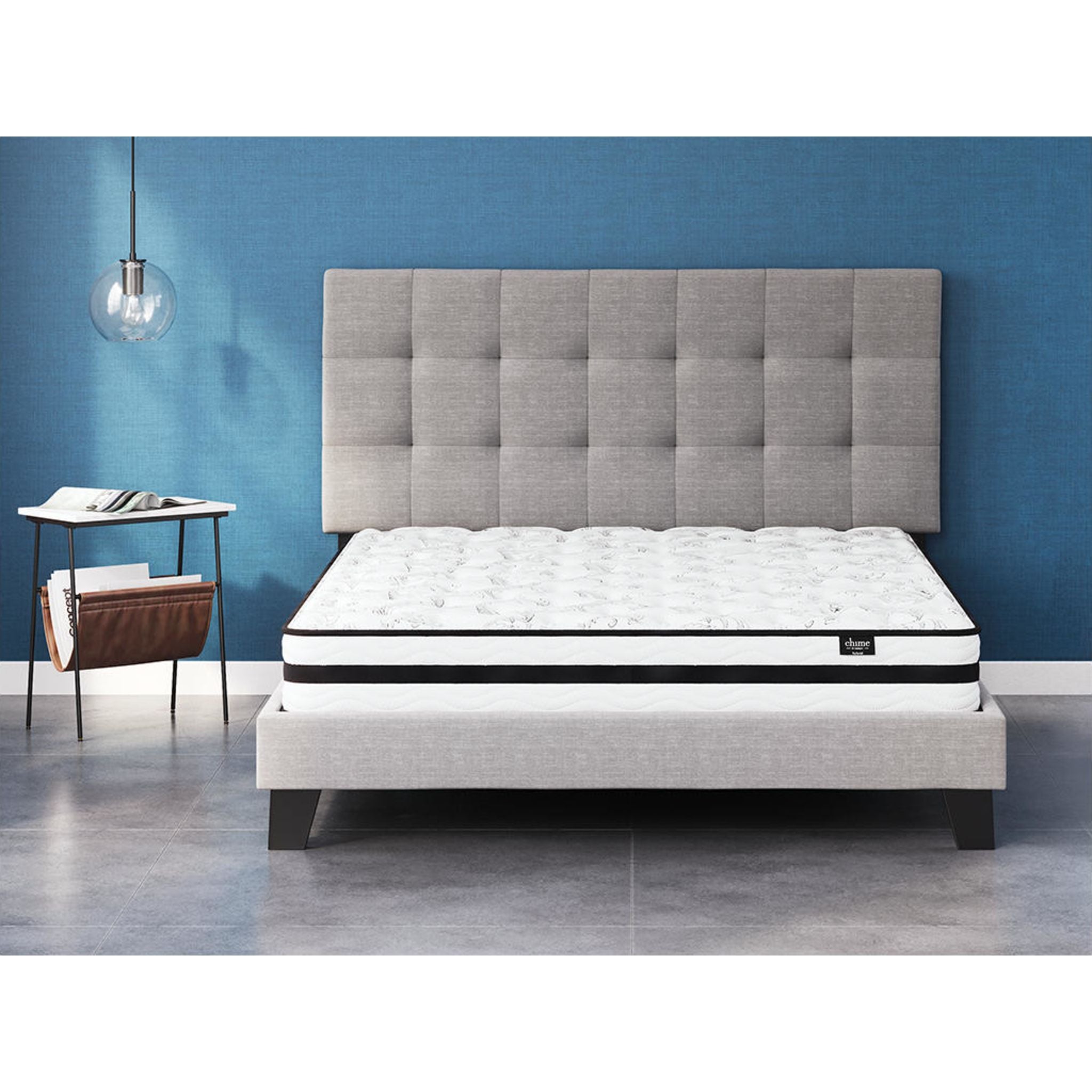 Ashley 8 Inch Twin Size Chime Innerspring Mattress for Kids & Teens - Supportive Bed for Guest Rooms, Dormitories & Daybeds