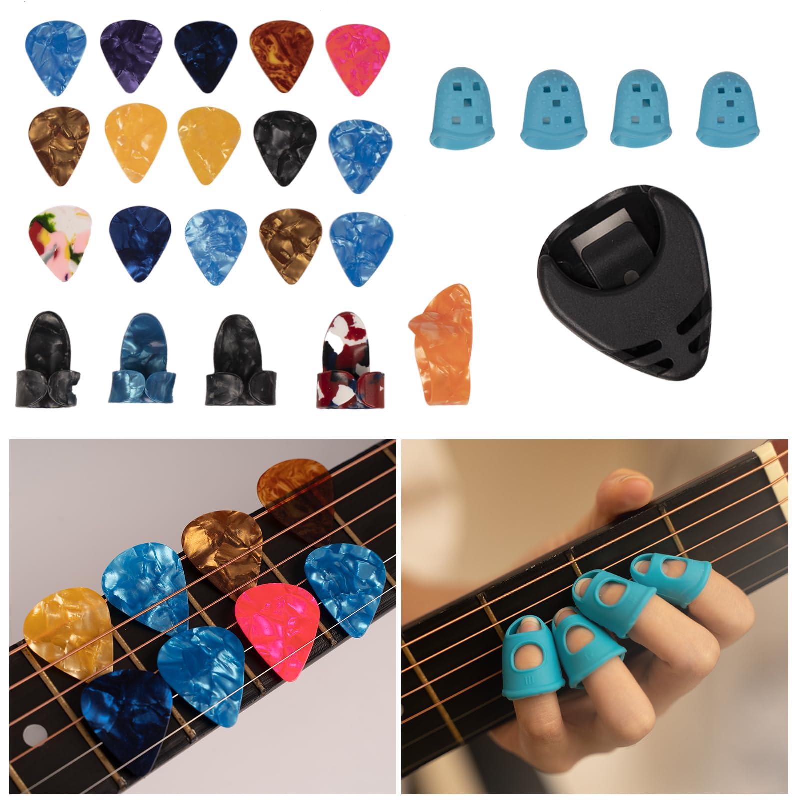 88PCS Acoustic Guitar Accessories Kit with Strings, Tuner, Capo, Picks, Strap & More - Complete Starter Set for Beginners - Perfect for Practice, Performances & Guitar Maintenance