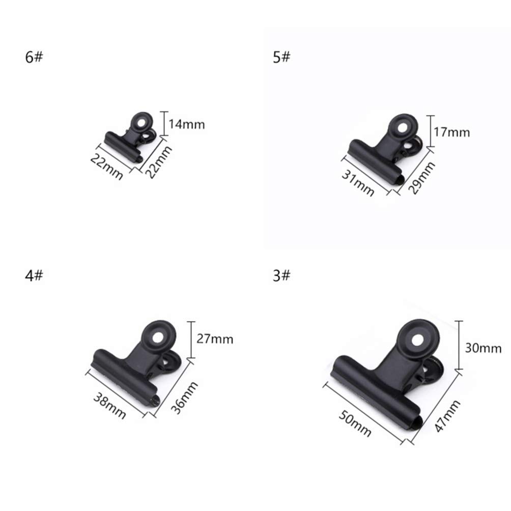 NUOBESTY 38mm Metal Bulldog Clips for Photos, Artwork & Office Use - 30pcs