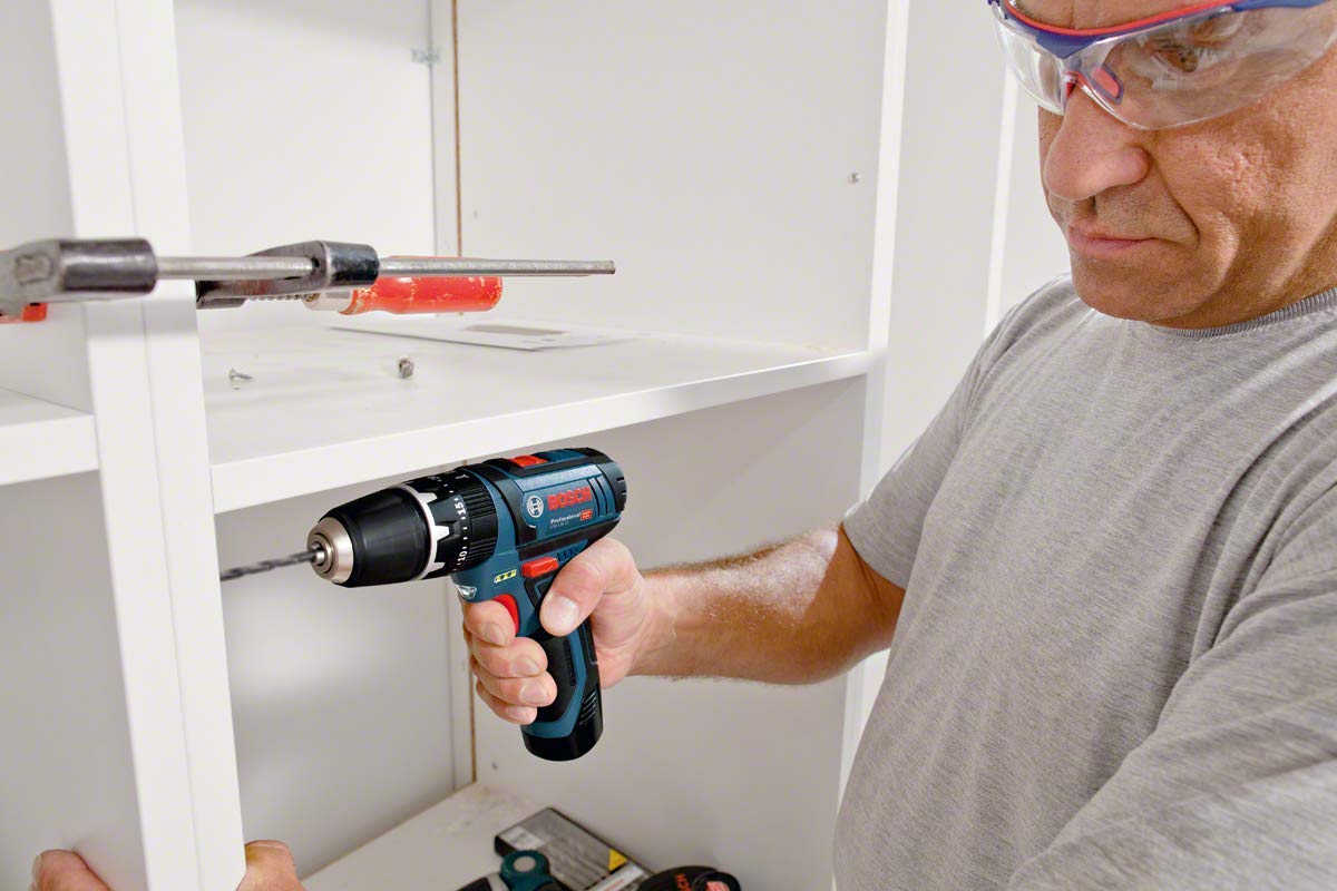 Bosch Professional GSB 10.8-2 LI 10.8V Cordless Lithium-Ion 2-Speed Combi Drill (Body Only) - Perfect for DIY Projects, Home Repairs & Professional Construction Work