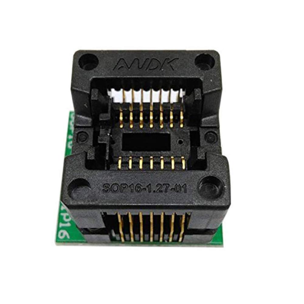SOP14 1.27mm Pitch IC Test Socket Adapter - 3.9mm Body Width (150mil) for Flash Memory Programming & Testing | Perfect for Electronics Repair, Chip Burning, and PCB Debugging