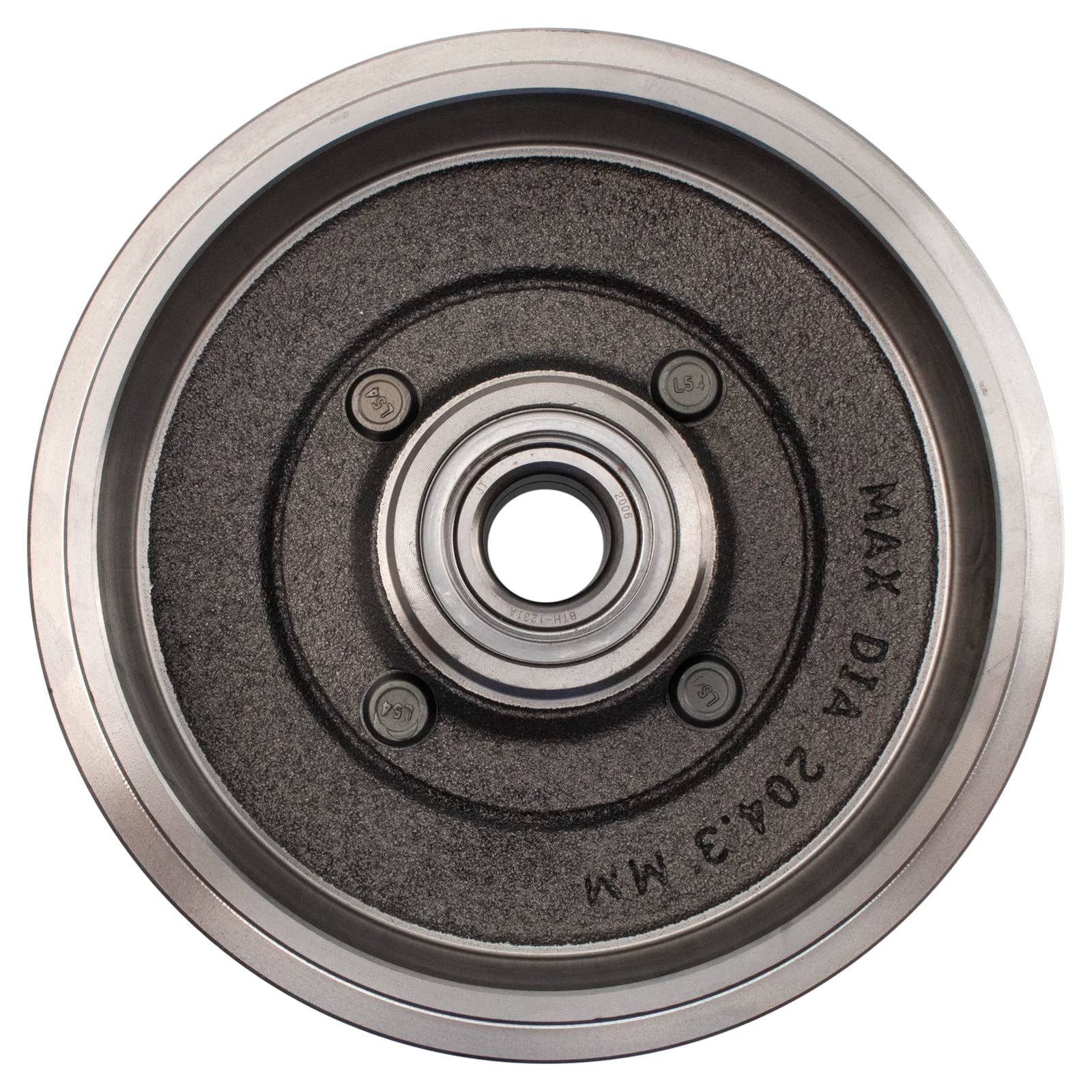 TRQ Rear Brake Drum Pair Set for 2009-2011 Ford Focus - Durable Replacement Brake Drums for Smooth Stopping Power - Perfect for City Driving and Highway Commutes