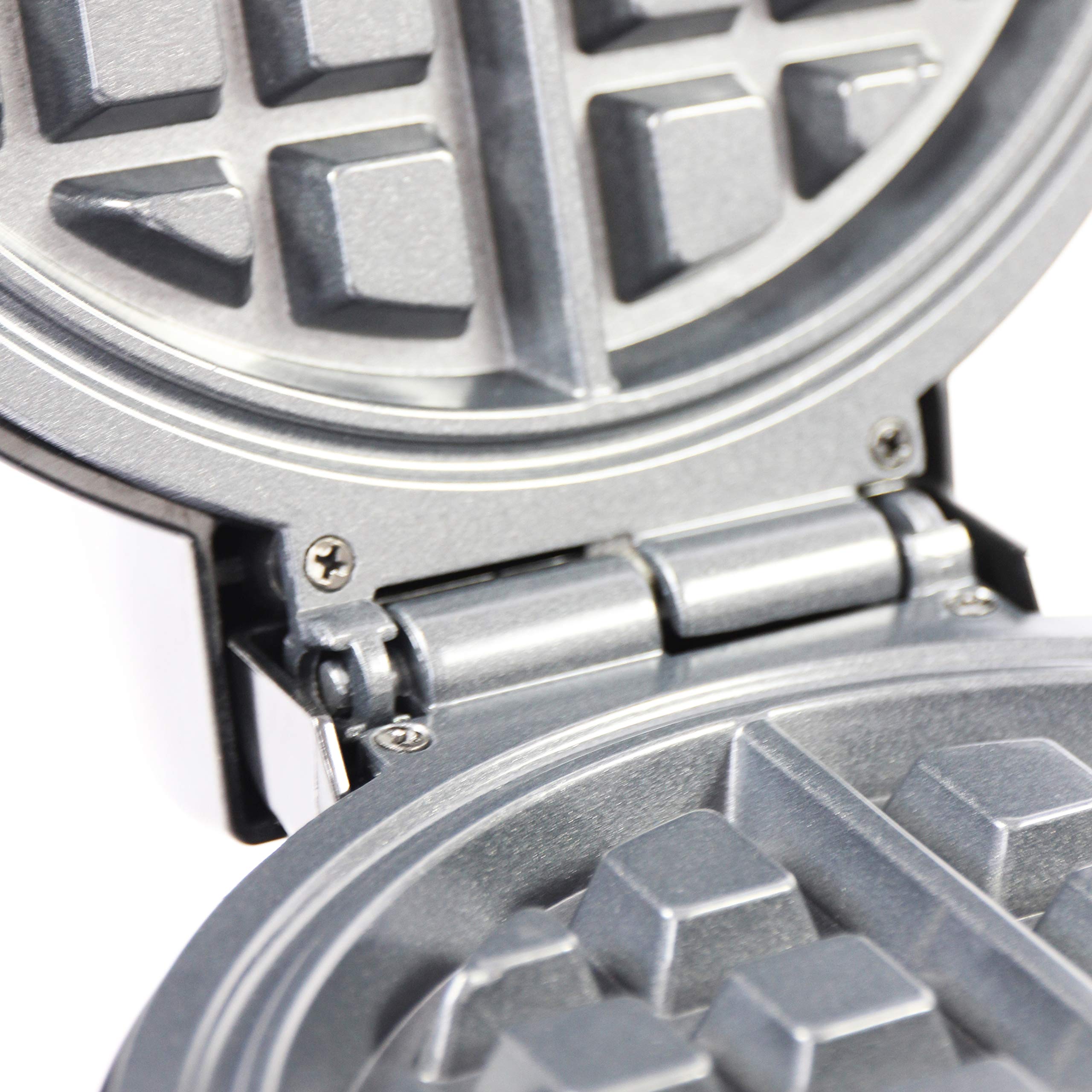 760W Black Electric Waffle Maker with Non-Stick Deep Plates & Adjustable Temperature | Perfect for Breakfast, Brunch, and Dessert Making at Home