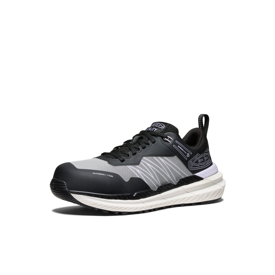 Women's Speedworks Carbon Toe Work Sneakers - Slip Resistant, Lightweight & Comfortable for Nurses, Waitresses & Healthcare Workers | Thistle/Black