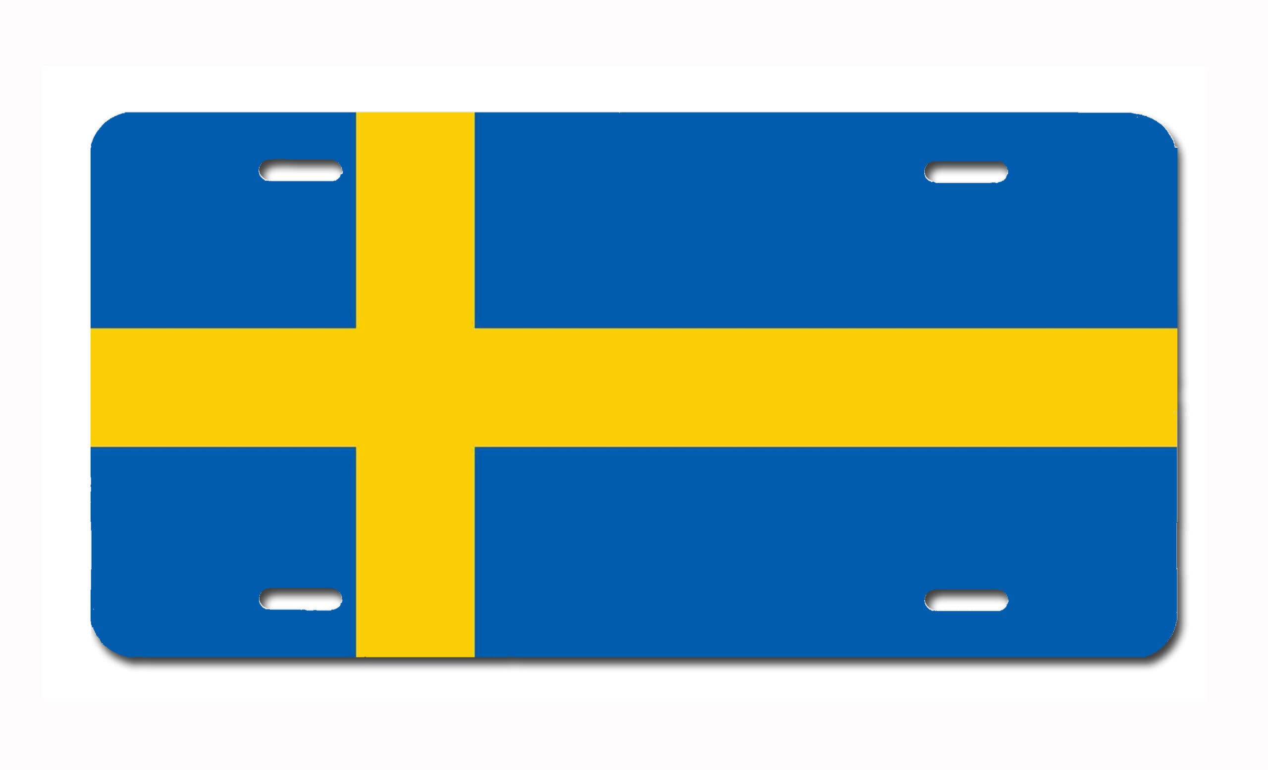 European Flag License Plate – 6x12 Inch Full Size Rust-Free Aluminum Vanity Novelty Plate for Cars, Wheelchairs, Mailboxes & Signage – Made in USA – Perfect for Car Front Decoration, Mobility Devices & Home Address Displays