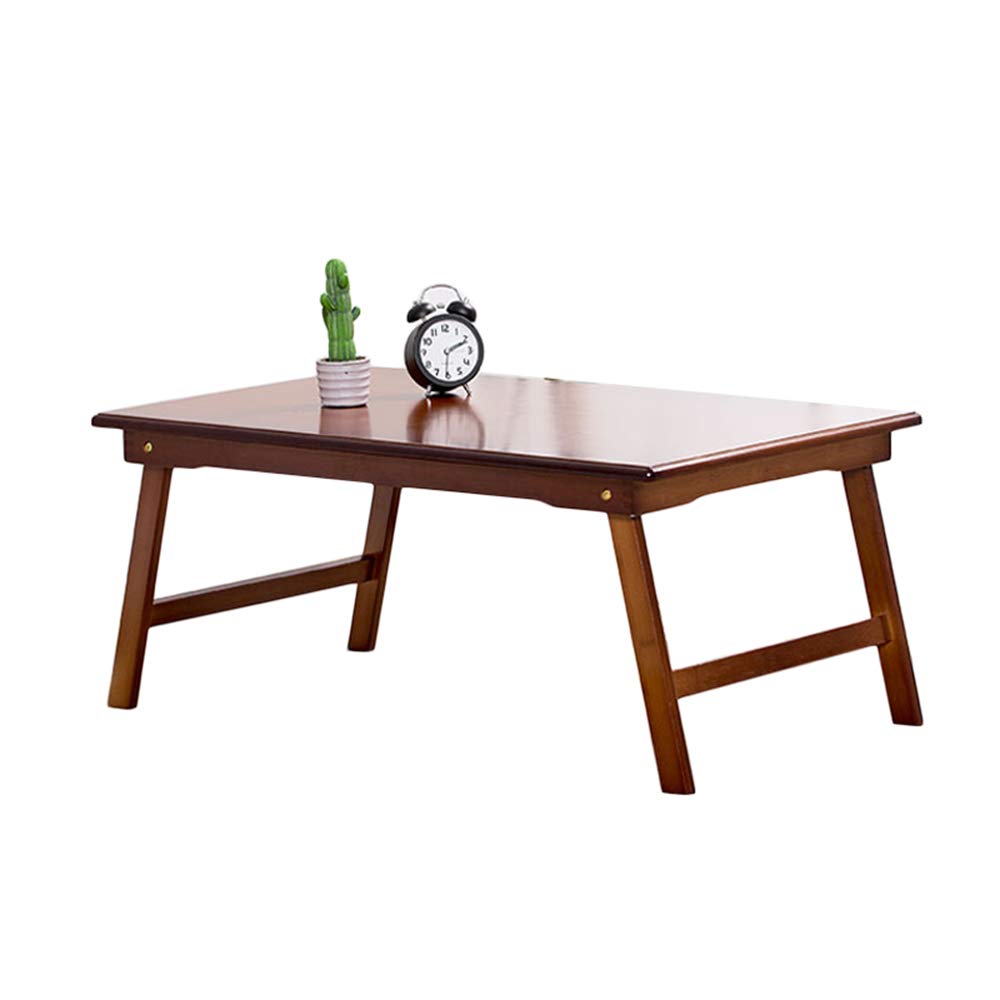 Solid Wood Folding Computer Desk - Portable Laptop Stand, Breakfast Table & Reading Desk for Home Office | Easy Assembly & Space-Saving Design | Perfect for Small Spaces, Dorms & Bedroom Workspaces