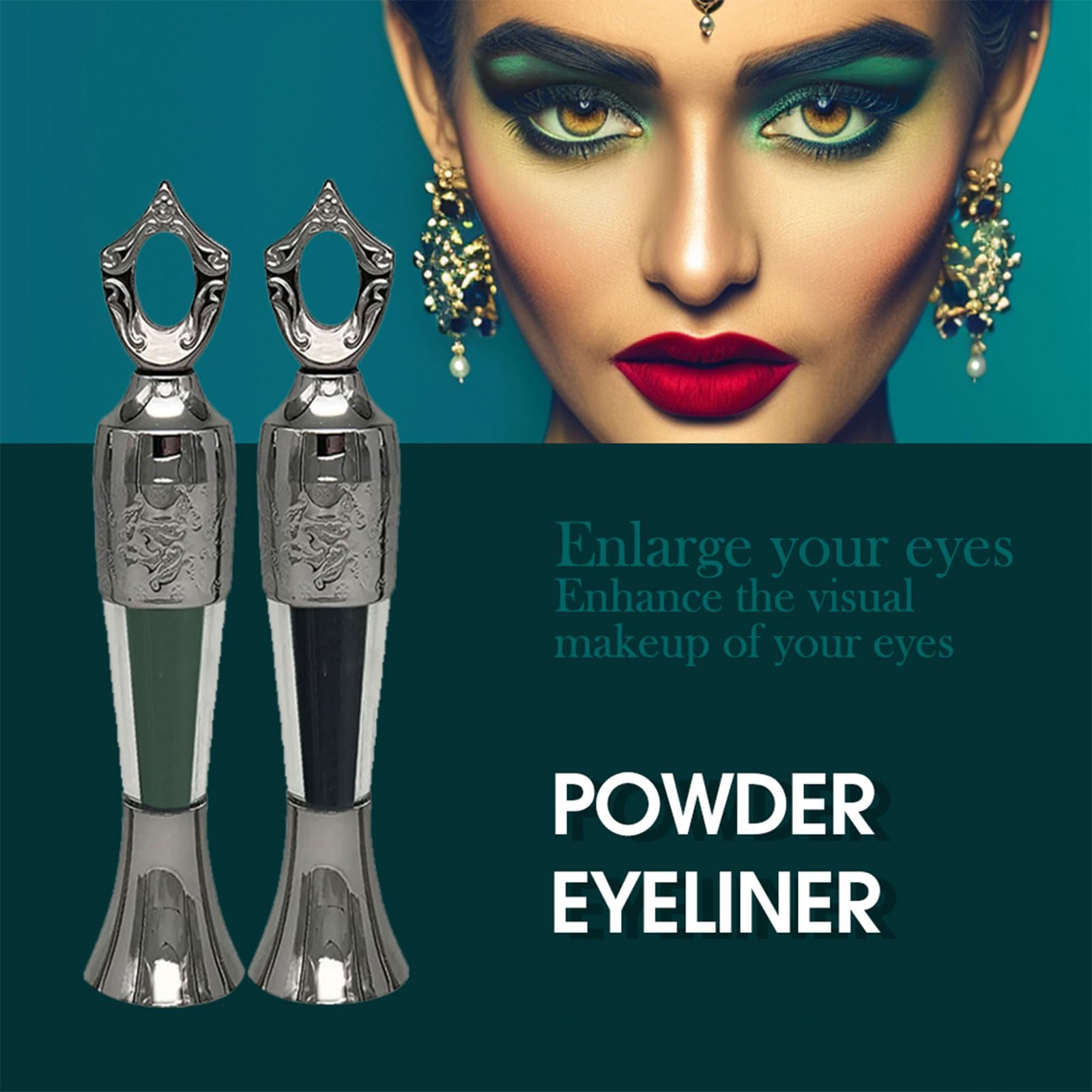 Natural Handmade Powder Eyeliner - Easy to Apply & Long-Lasting Vegan Eye Makeup for Everyday Wear & Special Occasions