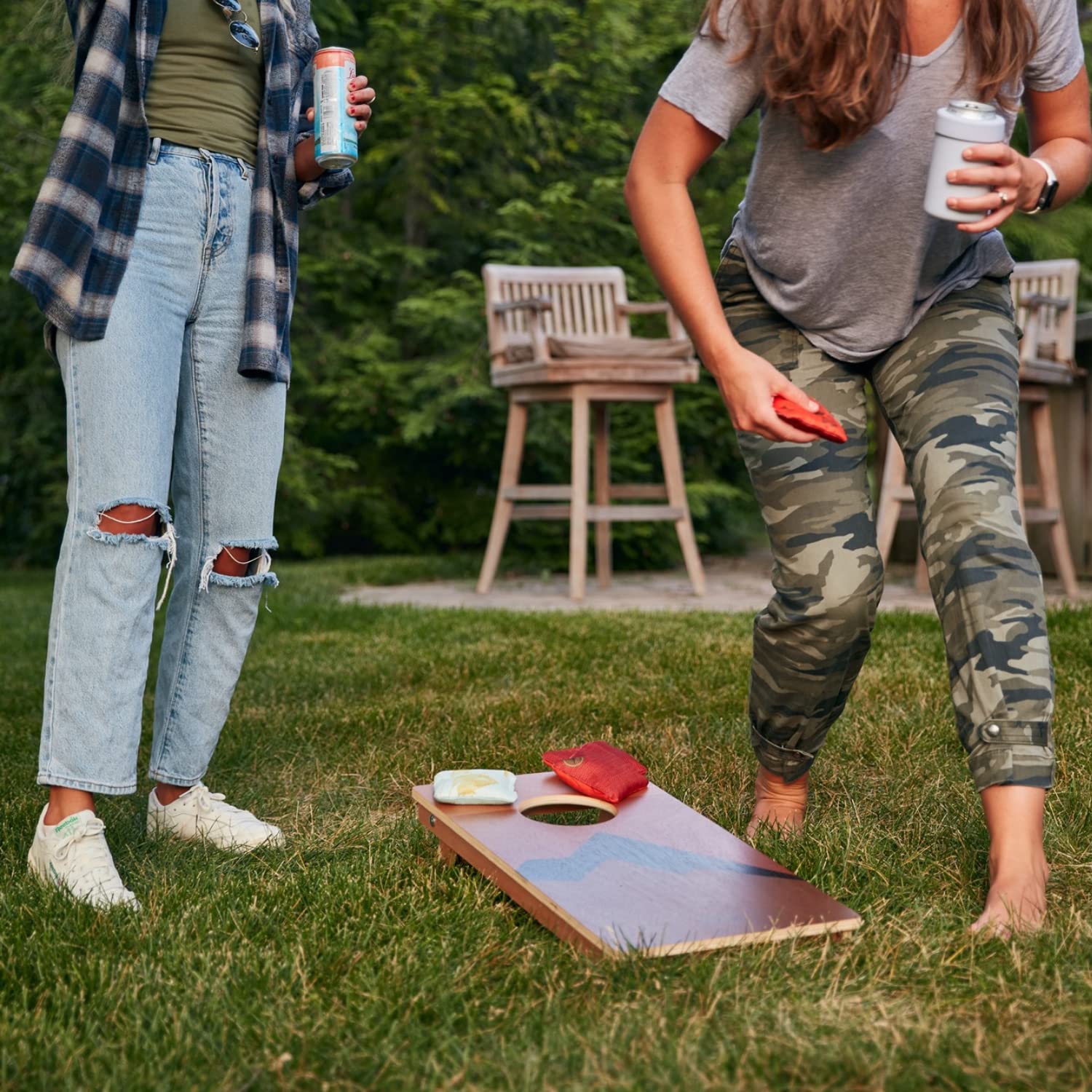 Premium Elakai National Parks Series Cornhole Boards Set - 1x2 Size with Carry Case Backpack for Outdoor Games, Camping, Tailgating & Backyard Fun