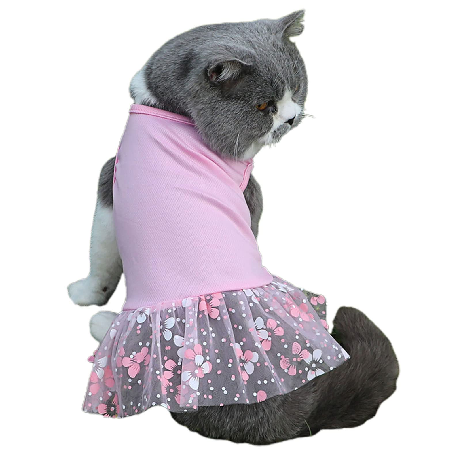 Breathable Sleeveless Dog Princess Dress for Summer - White Pet Puppy Dress | Perfect for Parties, Photos & Special Occasions