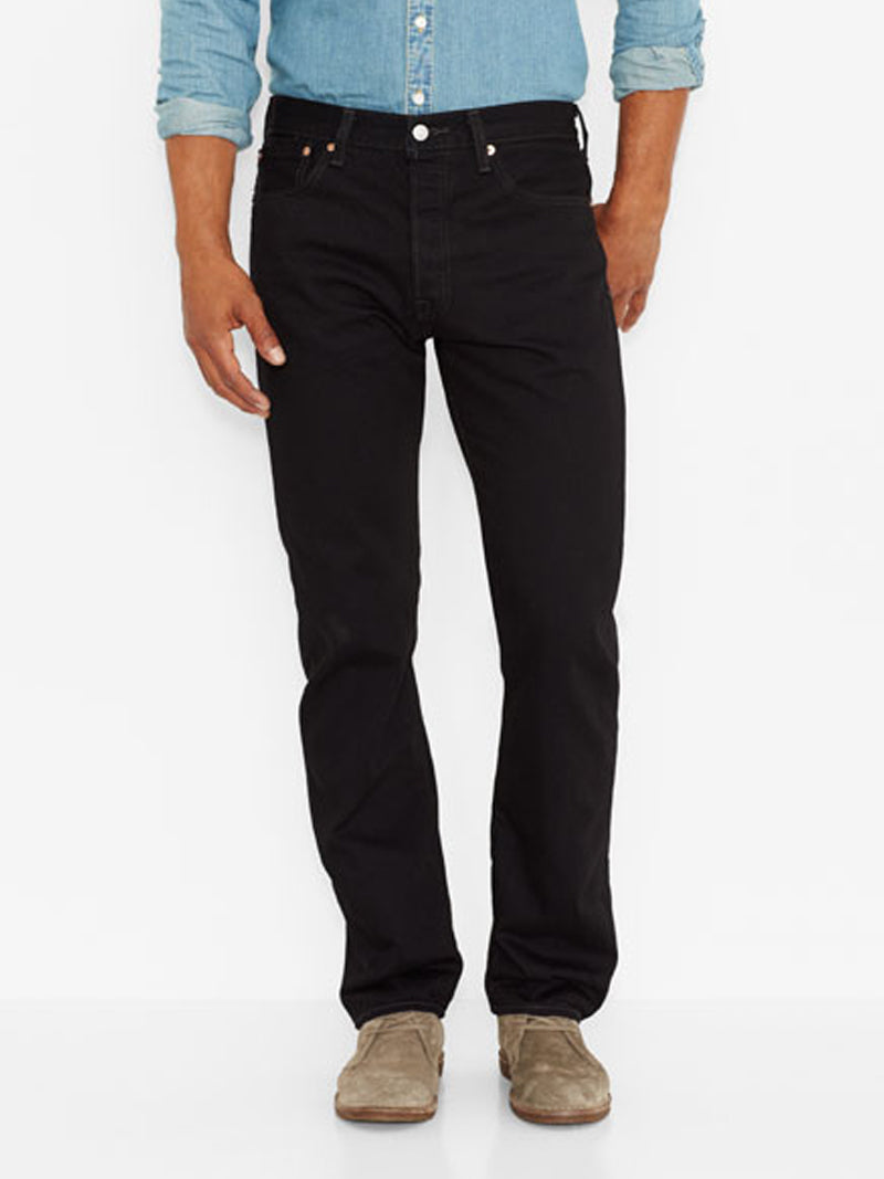 Levi's Men's 501 Original Fit Jeans - Classic 5-Pocket Denim Pants in Black for Casual Wear & Everyday Style