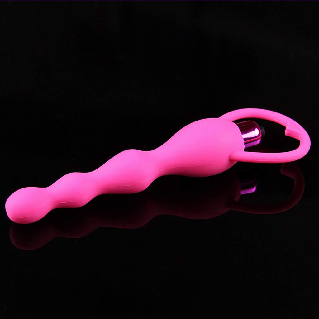 Silicone Anal Beads Vibrator - Pleasure Stimulation Toy for Women & Men (Purple) - Perfect for Couples Play & Solo Exploration