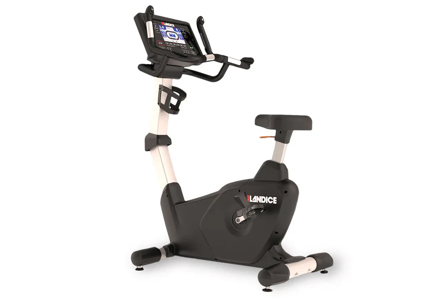Landice U9 Commercial Upright Exercise Bike - Heavy Duty Gym Equipment for Home & Commercial Use - Perfect for Cardio Workouts, Weight Loss & Fitness Training