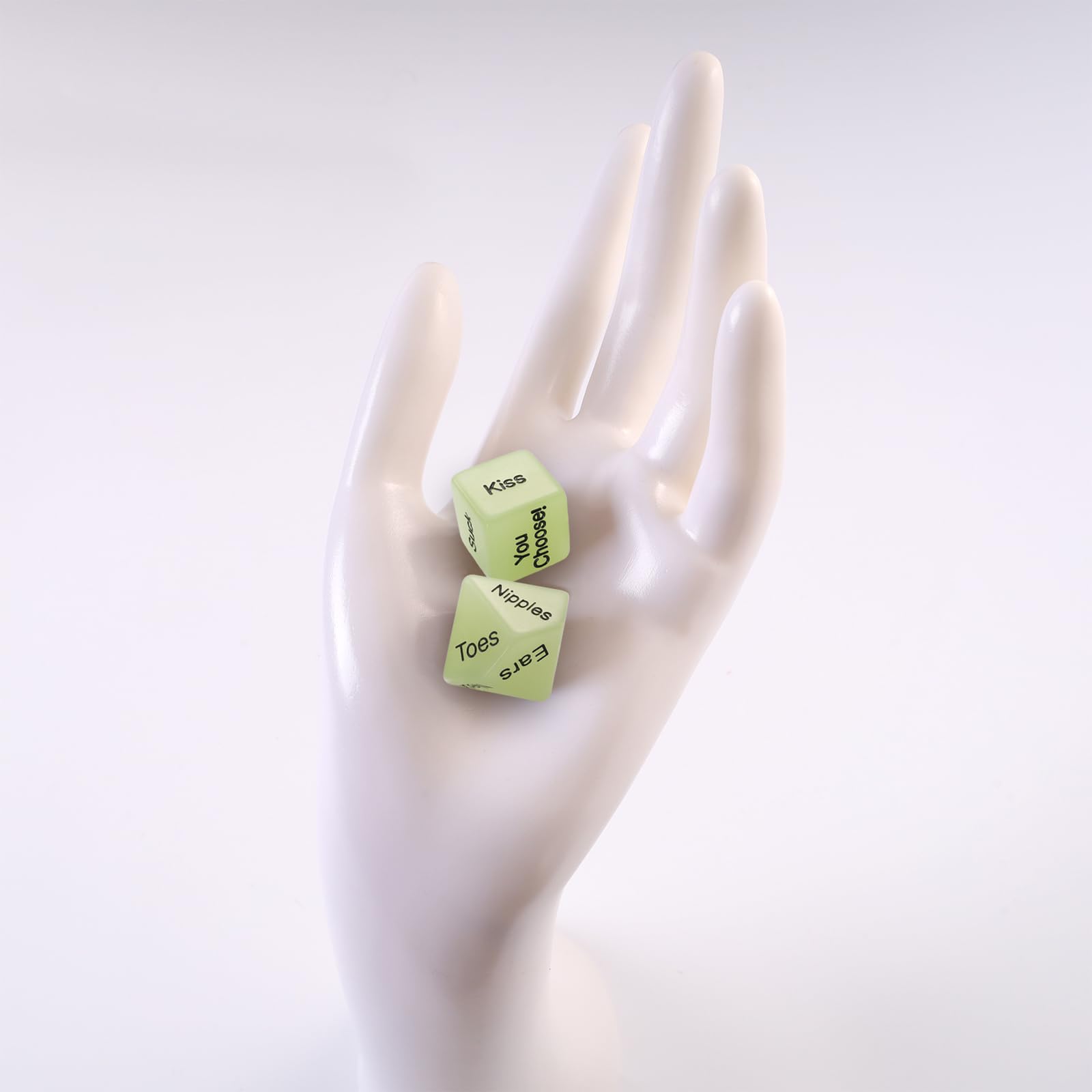 Fun Glow in The Dark Sex Dice Set for Couples - 60 Exciting Ways to Play | Romantic Adult Game for Anniversary, Valentine's Day & Date Nights | Perfect for Spicing Up Your Relationship