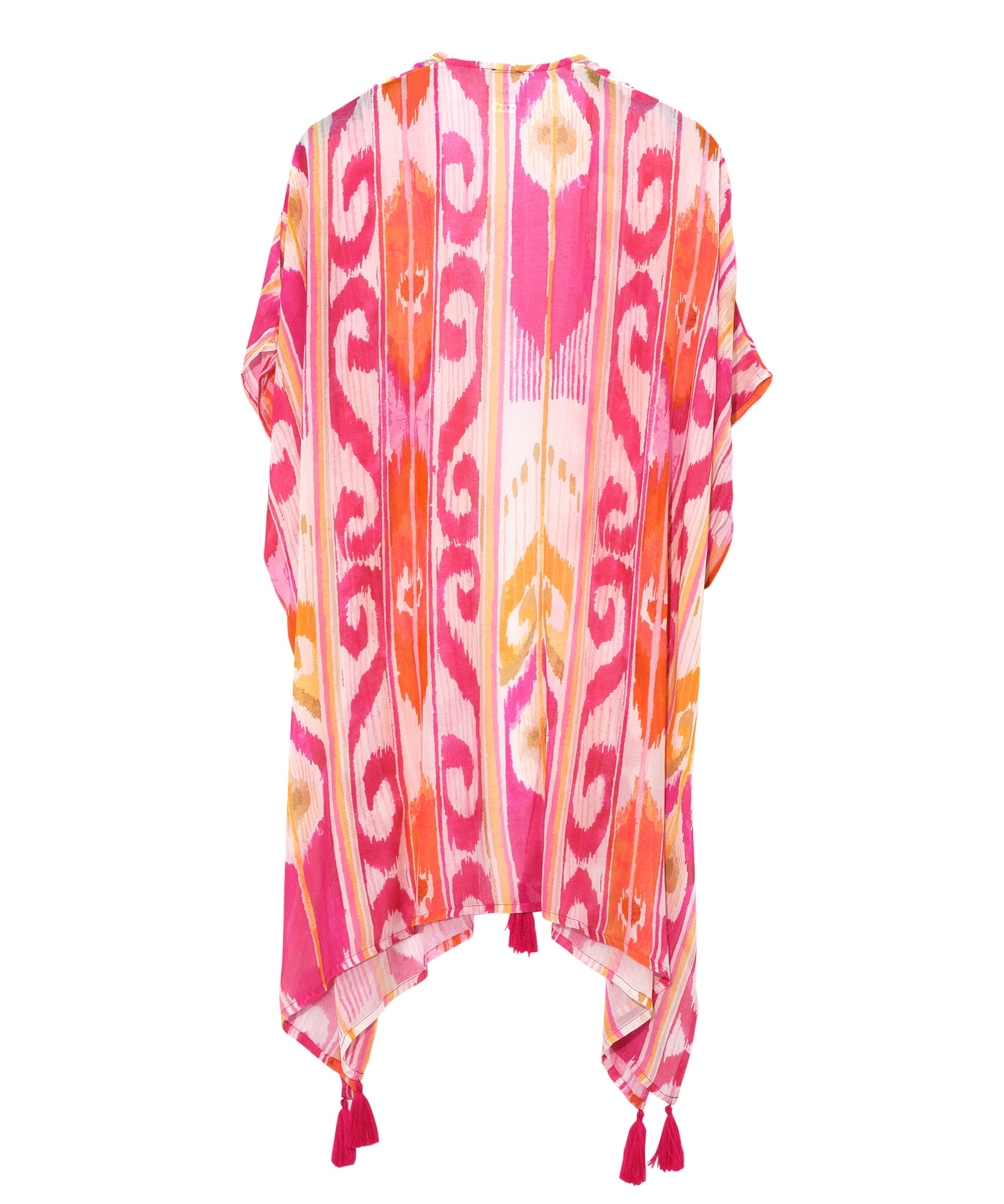 Stylish Island Ikat Duster Kimono Cover-Up - Lightweight Boho Beach Dress for Women | Perfect for Vacation, Poolside, and Summer Outfits