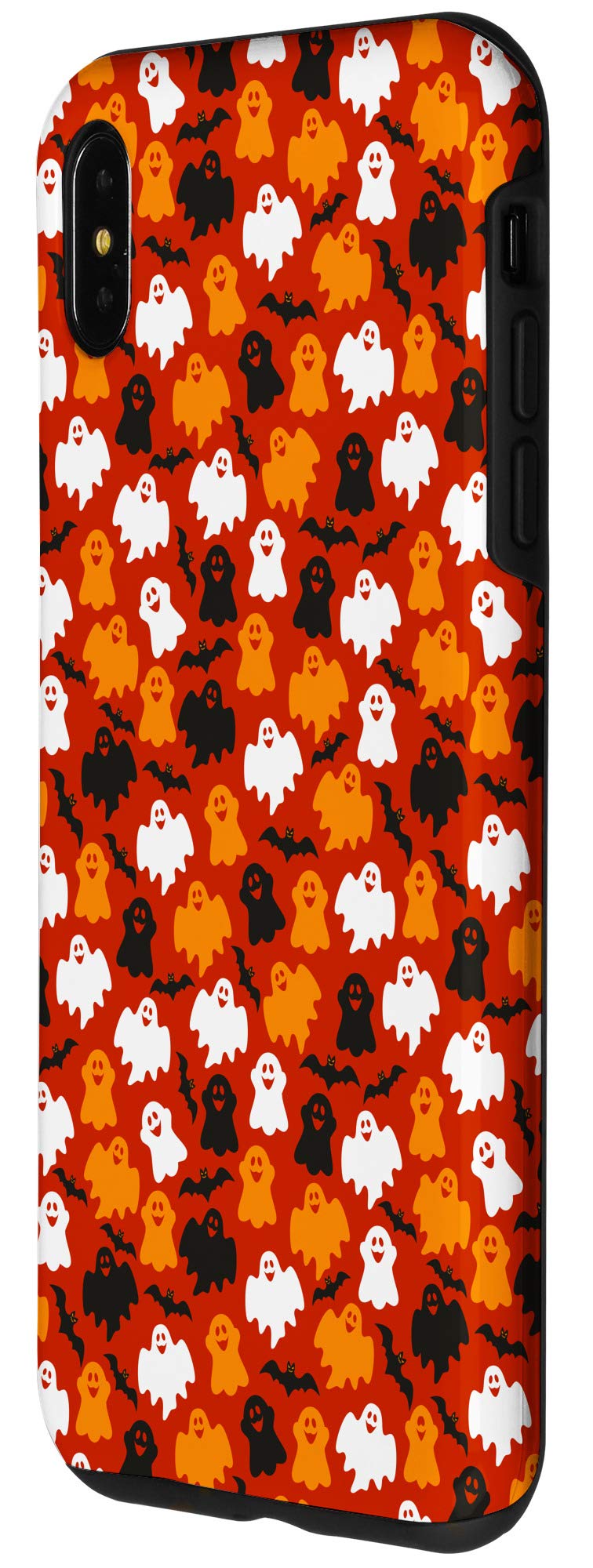 iPhone XS Max Halloween Case - Funny Ghosts & Bats Design Protective Phone Cover for Trick or Treating, Costume Parties & Spooky Decorations