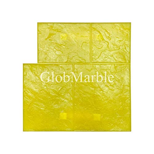 GlobMarble Ashlar Concrete Stamp Mat SM 3005/3 - Professional Textured Stamping Tool for Concrete Patios, Walkways & Driveways | Durable Rigid Plastic for DIY & Professional Landscaping Projects