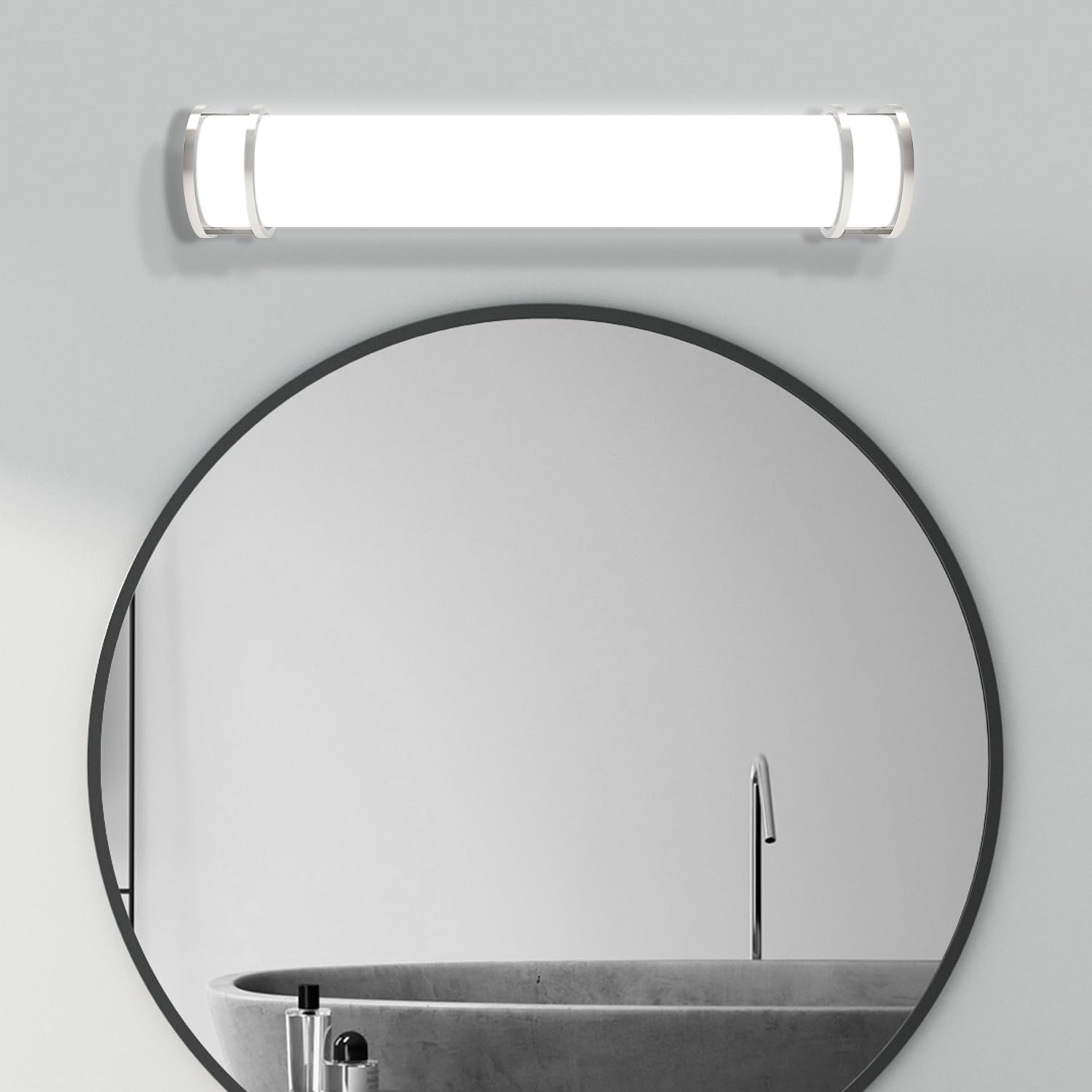 Modern Bathroom Vanity Light 28W 2520LM - LED Bathroom Light Fixture Over Mirror with Steel Frame & Powder Coated Paint - UL & Energy Star Certified - Perfect for Bathroom, Powder Room, and Dressing Room Lighting