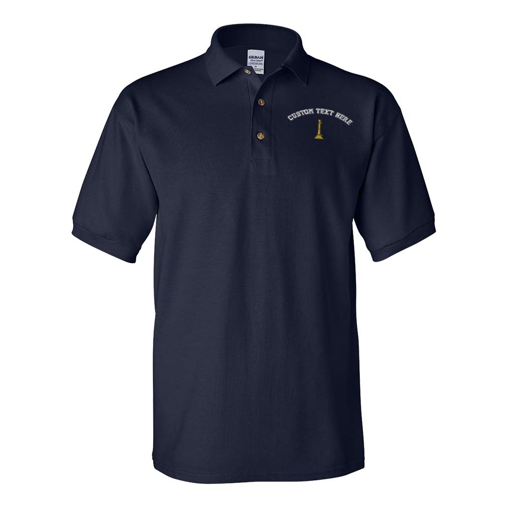 Custom Embroidered Firefighter Lieutenant Polo Shirts for Men - 100% Cotton Breathable Work Uniform & Casual Wear for First Responders, EMS, and Public Safety Professionals