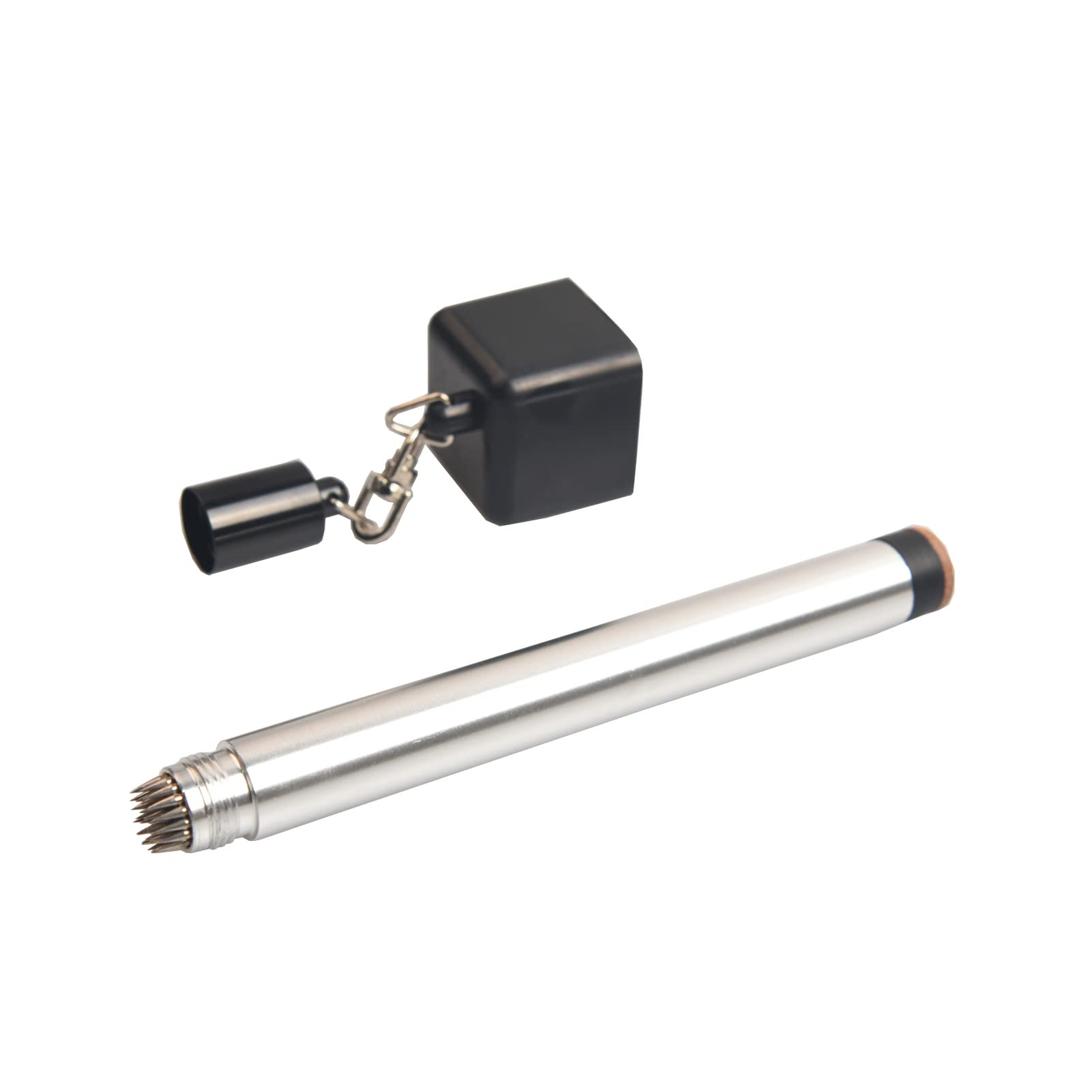 LAKE OF FIRE 2-in-1 Pool Cue Chalk Holder - Non-Slip Billiard Chalk Pocket & Cue Tip Tool for Professional Pool Players | Perfect for Home Game Rooms & Billiard Hall Accessories