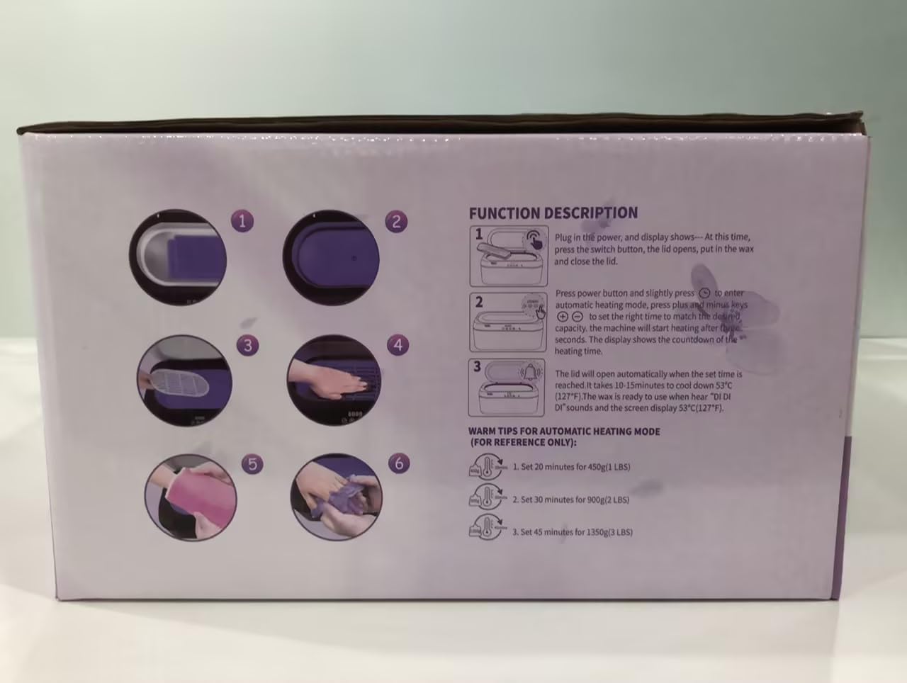 Teglu 4L Paraffin Wax Bath Machine for Hands & Feet with Auto Lid - Includes 3pcs Wax, Gloves & Brush - 200W Home & Salon Spa Therapy (FHC-2222) - Perfect for Pain Relief, Moisturizing & Relaxation