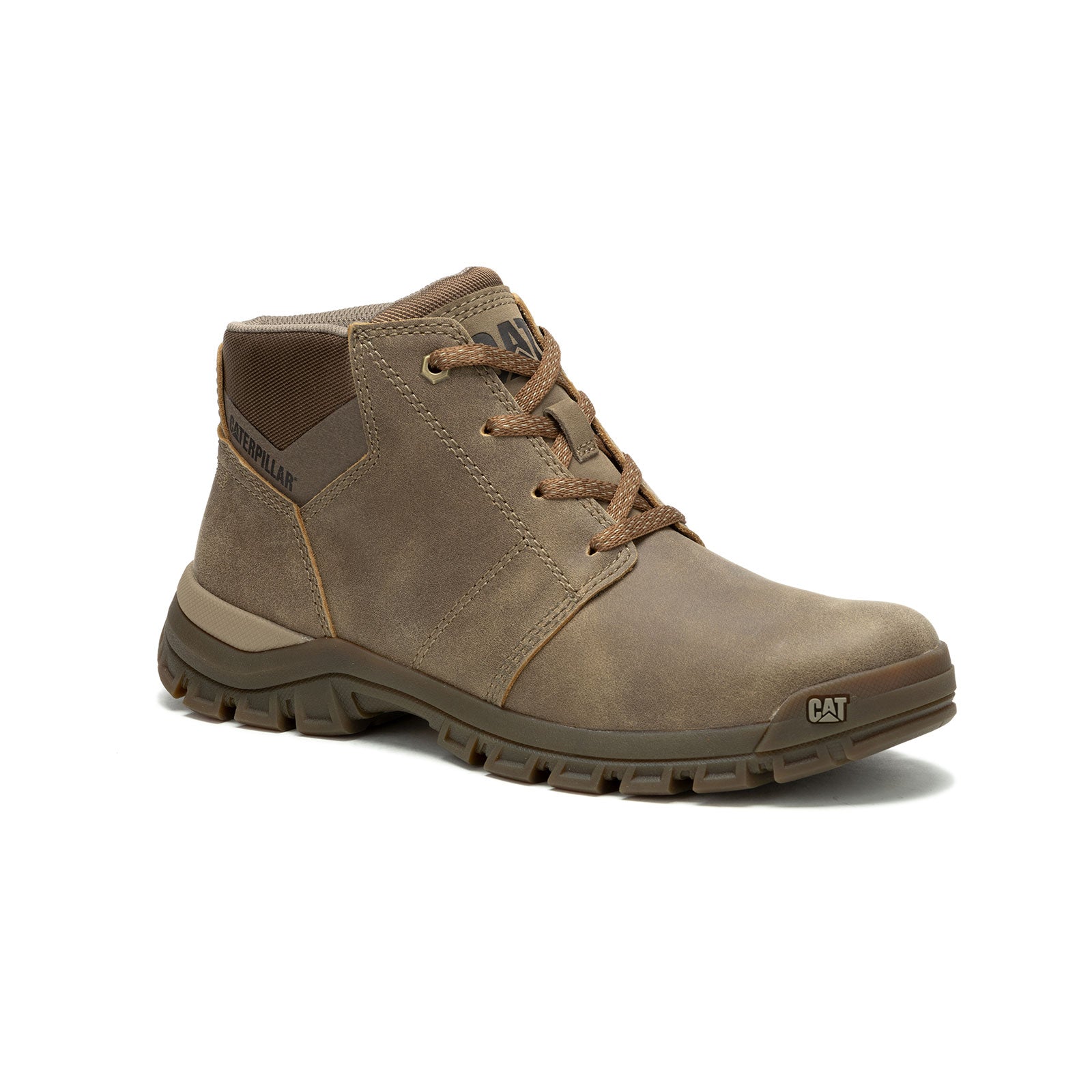 Threshold Men's Soft Toe Chukka Work Boots - Comfortable Brown Leather Casual & Work Shoes for Construction, Hiking & Outdoor Activities