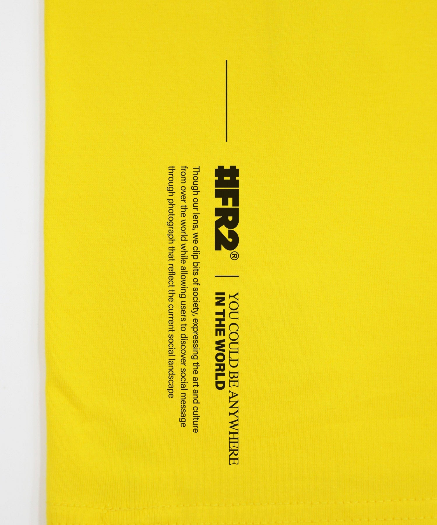 FR2 CAUTION Graphic T-Shirt for Men - Bold Yellow Streetwear Tee - Perfect for Casual Outfits, Street Style & Urban Fashion