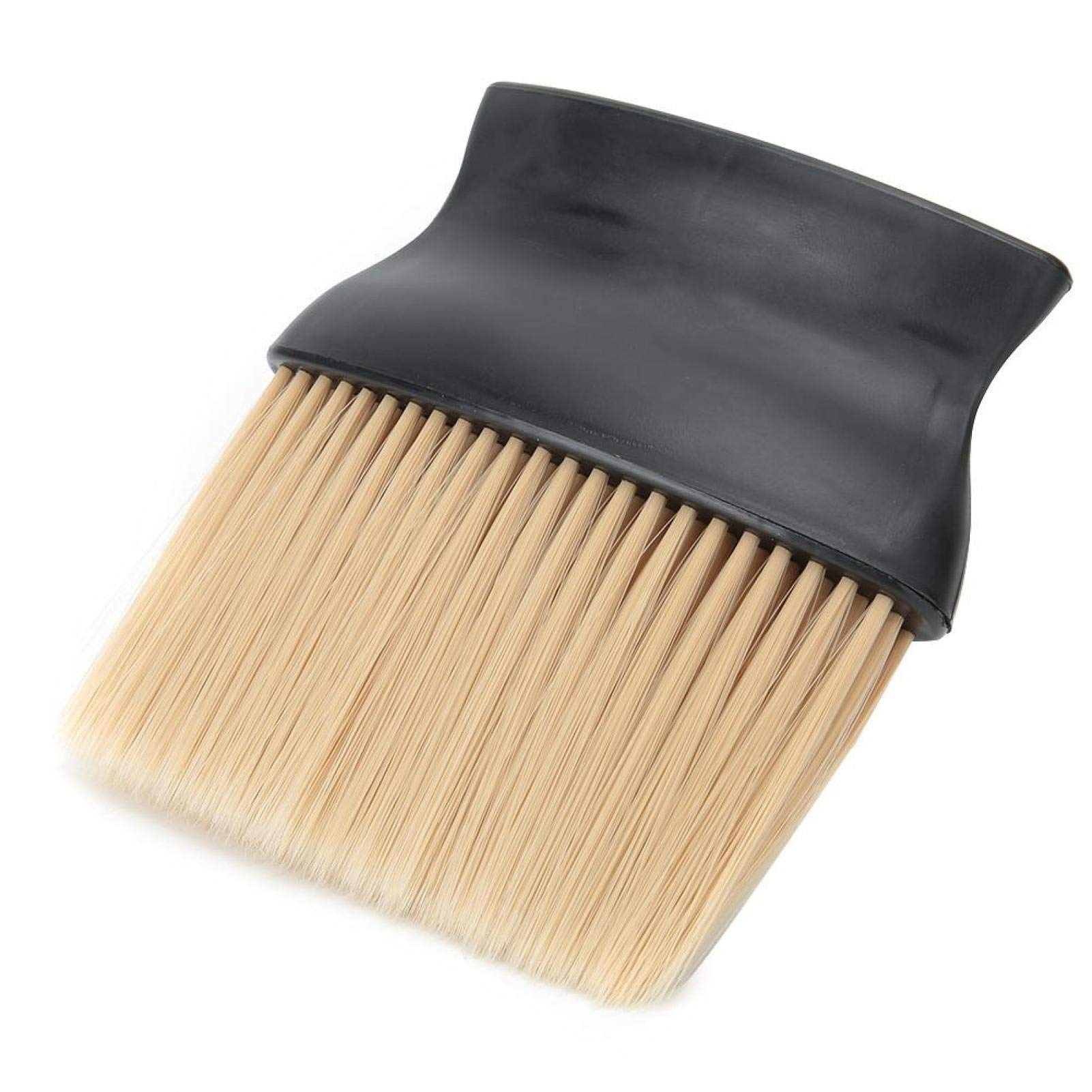 Professional Barber Brushes for Men - Black Neck & Face Hair Remover Brush - Essential Grooming Tool for Barbershops & Home Use - Perfect for Beard Trimming, Shaving & Haircut Aftercare