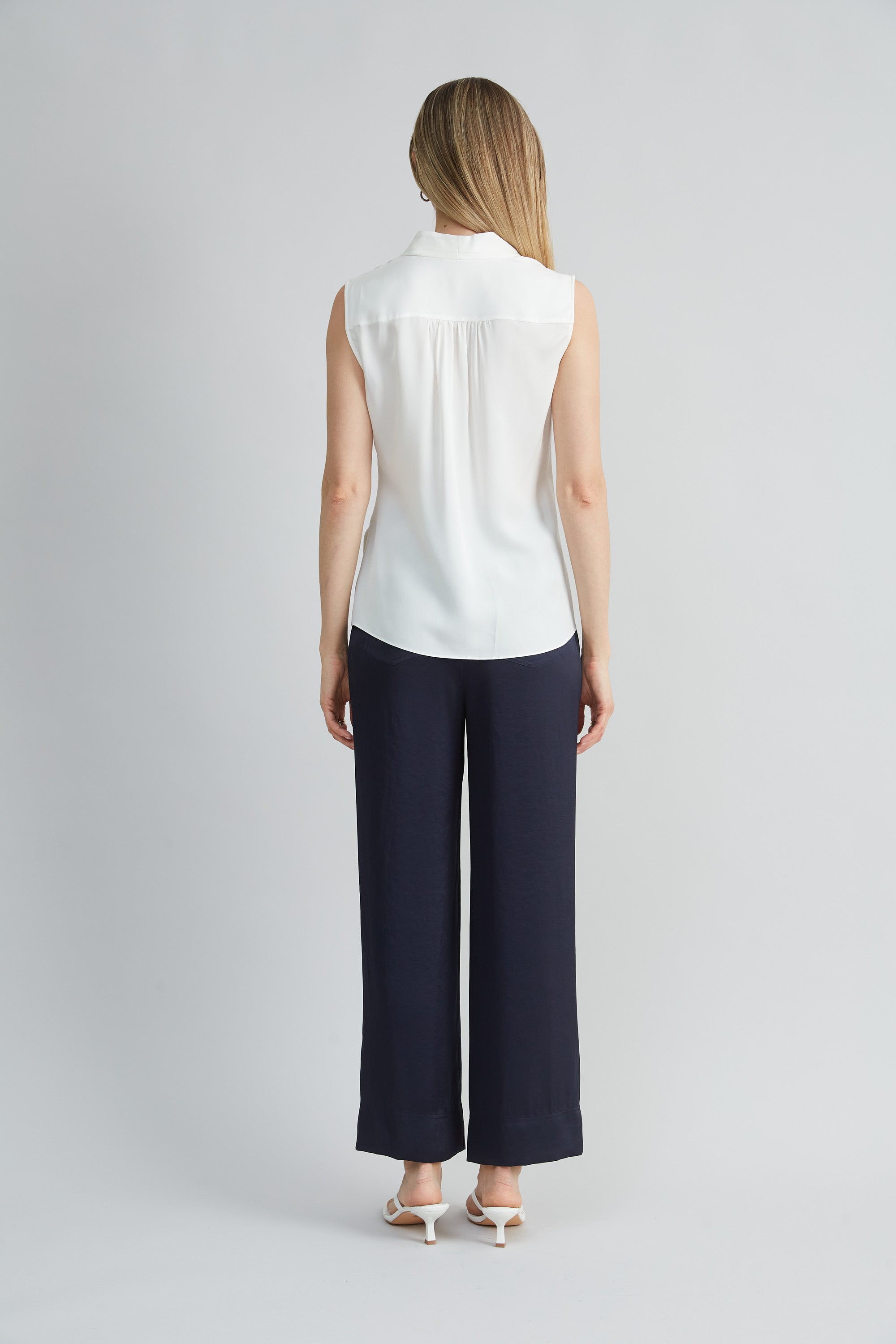 Elegant Silk Side Tie Blouse for Women - Soft & Breathable Summer Top - Perfect for Office, Date Night & Casual Outings