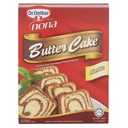 Nona Marble Butter Cake Flour 400g (6 Pack) - Premium Baking Mix for Moist & Fluffy Cakes, Perfect for Birthdays, Parties & Family Gatherings