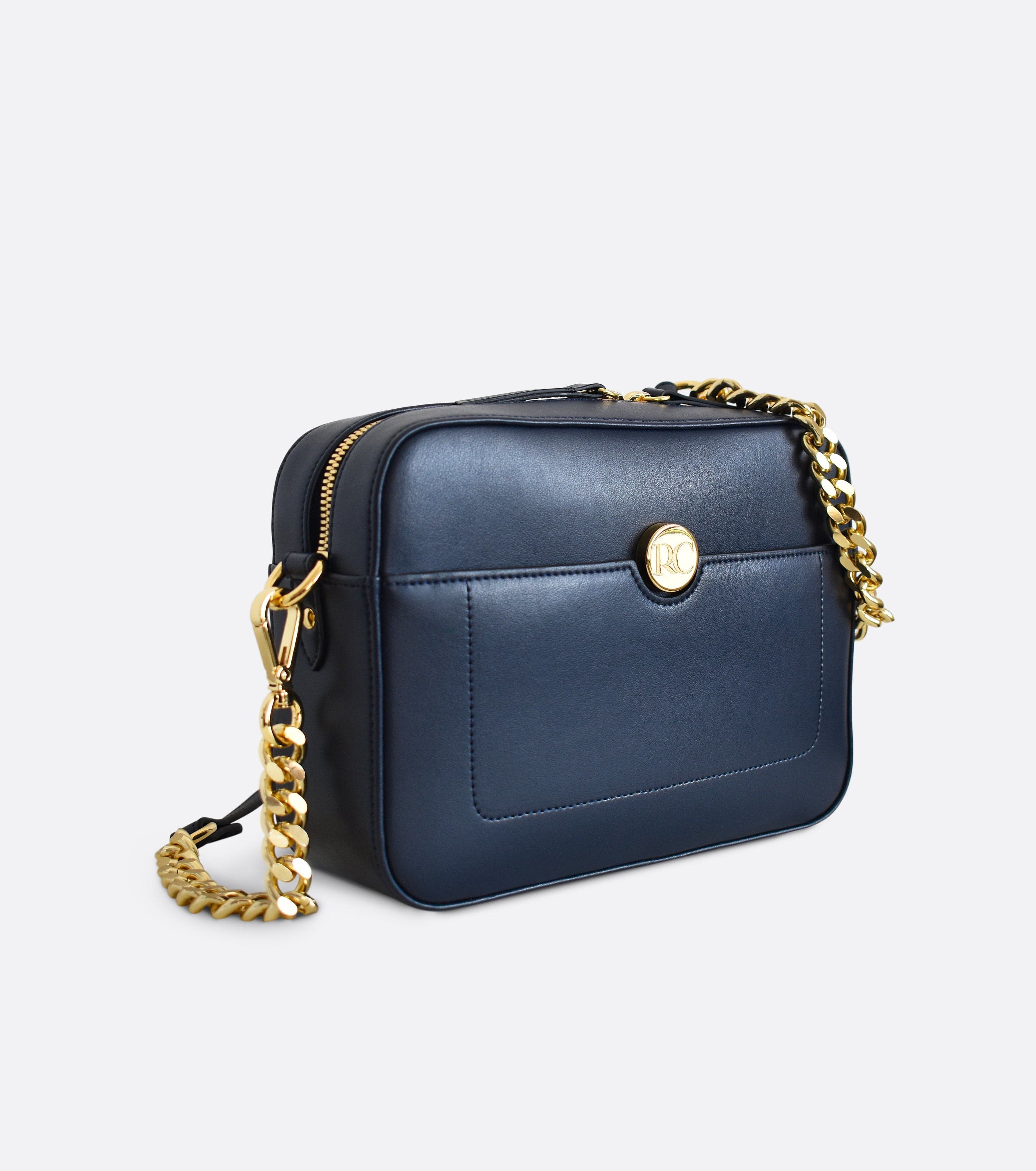 Nomad Vegan Leather Crossbody Bag for Apple Devices | Navy Blue | Perfect for Travel, Work & Everyday Use
