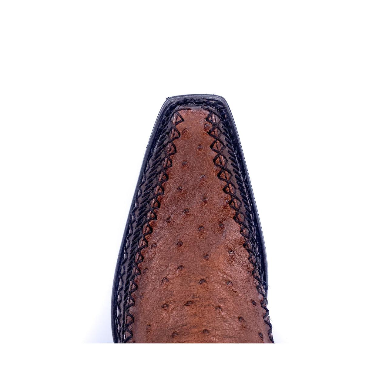 Men's Cuadra Honey Casual Fashion Cowboy Boots - Genuine Ostrich Leather Western Boots for Riding, Country Wear & Outdoor Adventures