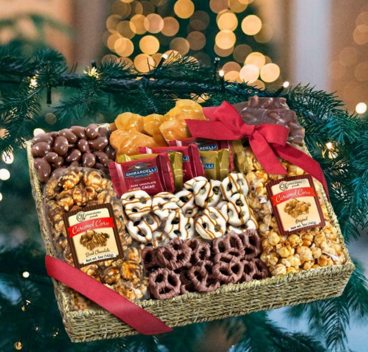 1 Pack Crunchy Caramel Snacks - Christmas Gift Box for Family, Friends & Office Colleagues | Holiday Treats, Party Favors & Corporate Gifting