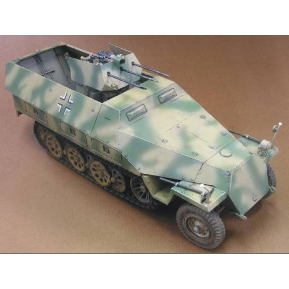 1/35 Scale German Sd.Kfz.25 Ausf.D Drilling Military Vehicle Model Kit - AFV 35082 - Perfect for WWII Collectors & Diorama Building
