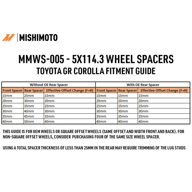Mishimoto 45mm Black Wheel Spacers 5x114.3 Bolt Pattern 60.1 Hub Bore M12 Studs - Perfect for Honda, Toyota, Nissan & More - Enhance Stance & Clearance for Custom Wheels