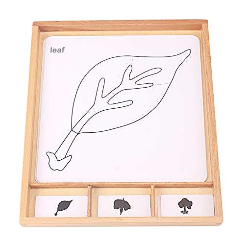 Montessori Botany Puzzles for Kids - Science Learning Toys with Plants & Animals Cards, PVC Wood Box - Educational English Games for Children | Perfect for Homeschooling & Preschool STEM Activities